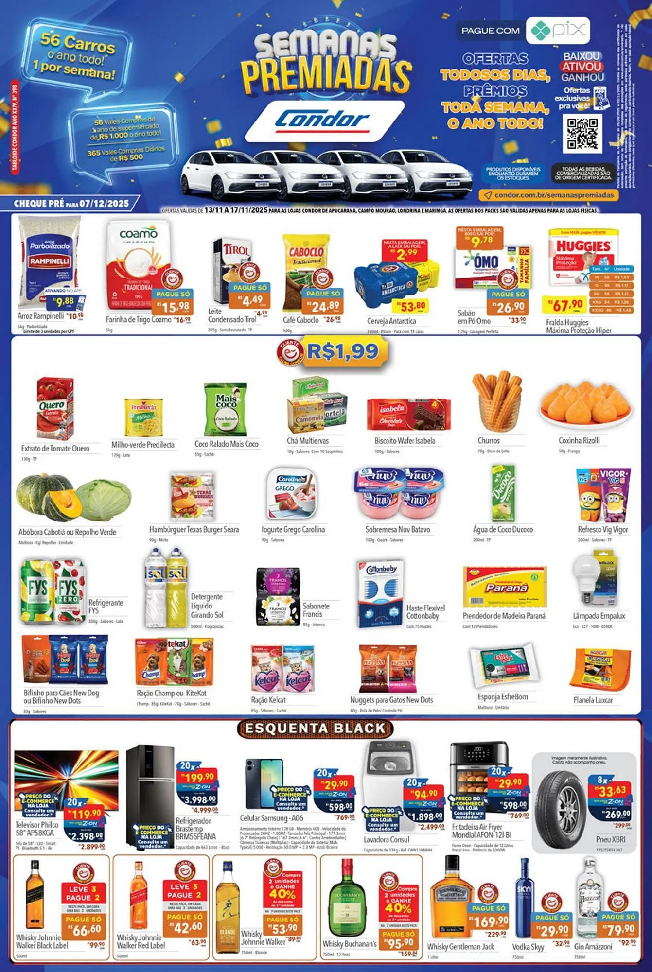 Encarte de Catálogo Supermercados Condor 13 de novembro até 17 de novembro 2025 - Pagina 1
