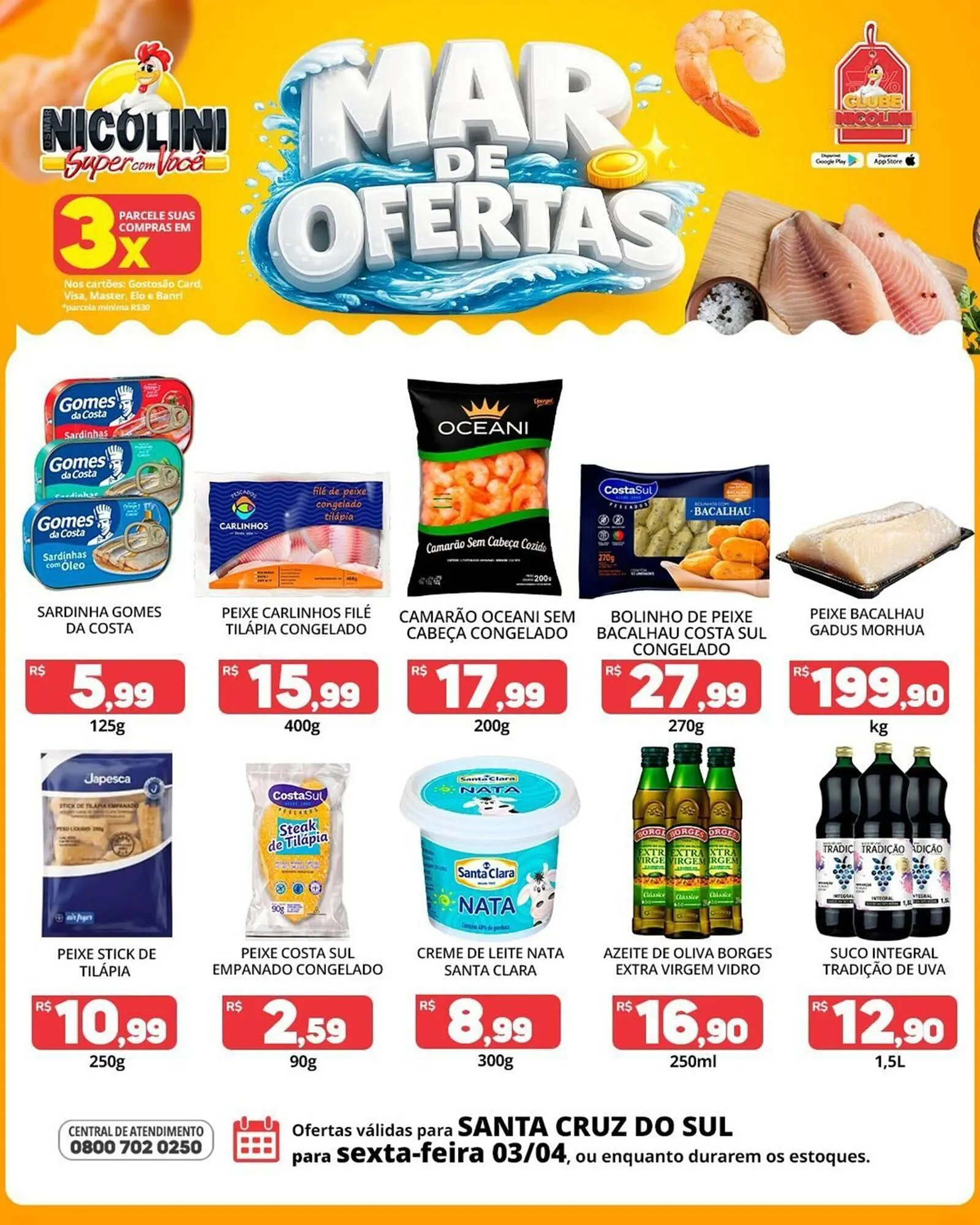 Encarte de Catálogo Super Nicolini 3 de abril até 3 de abril 2026 - Pagina 1