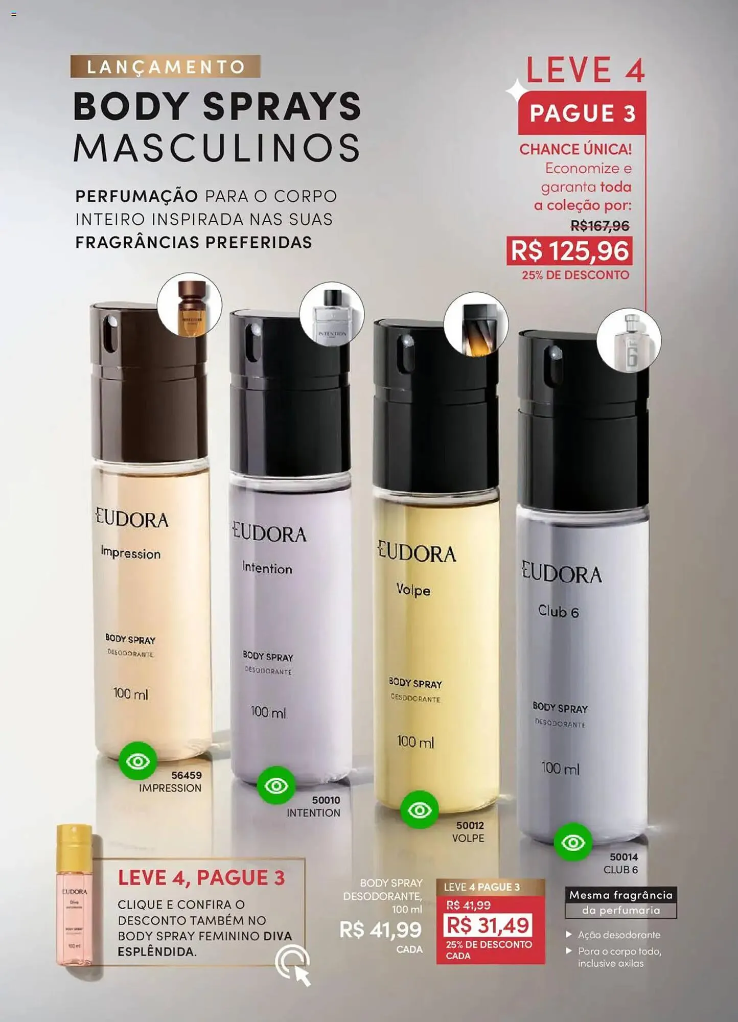 Encarte de Catálogo Eudora 25 de junho até 17 de julho 2025 - Pagina 4