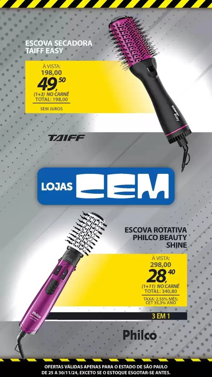 Encarte de Encarte Lojas Cem 26 de novembro até 30 de novembro 2024 - Pagina 64