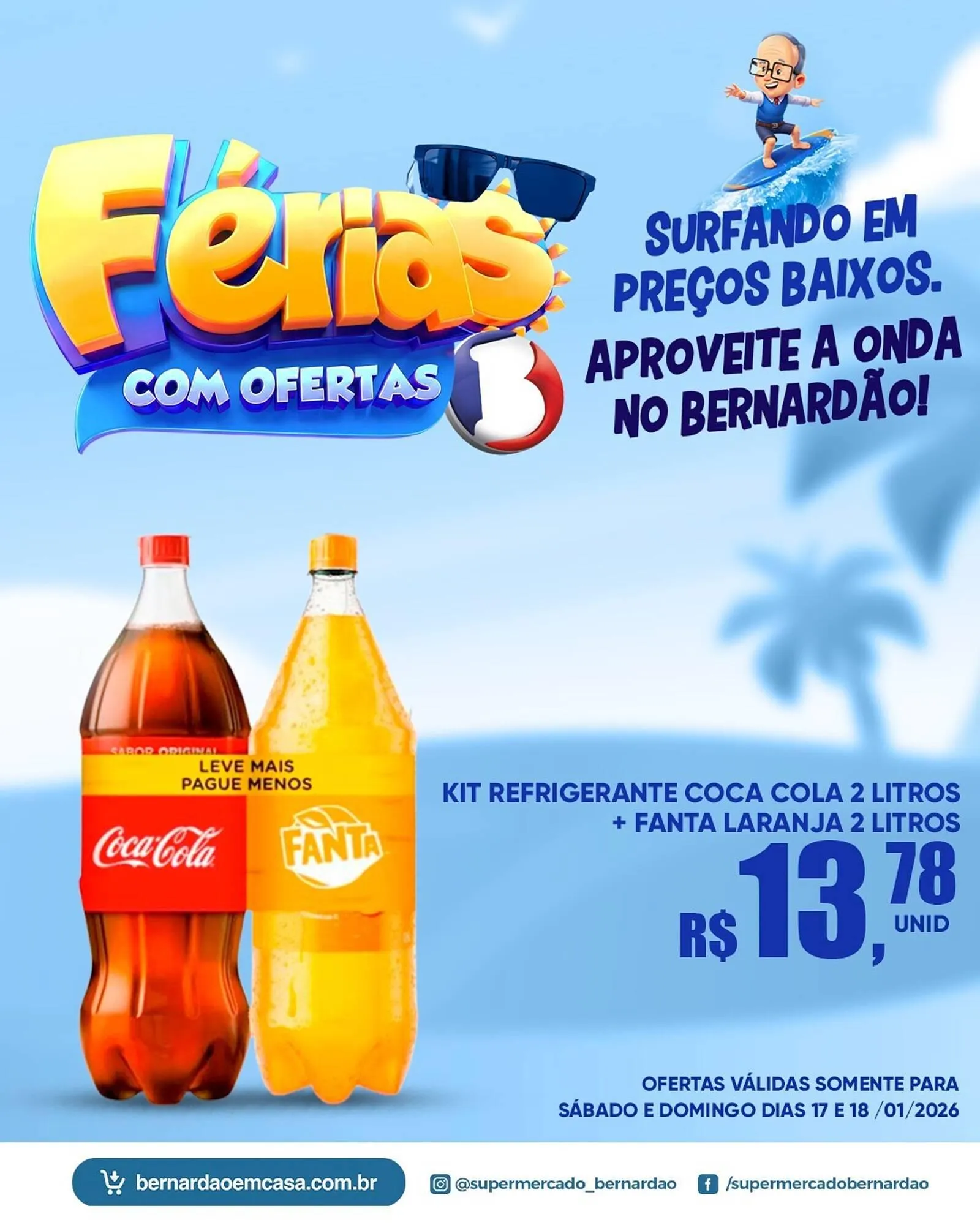 Encarte de Catálogo Supermercado Bernardão 17 de janeiro até 18 de janeiro 2026 - Pagina 2