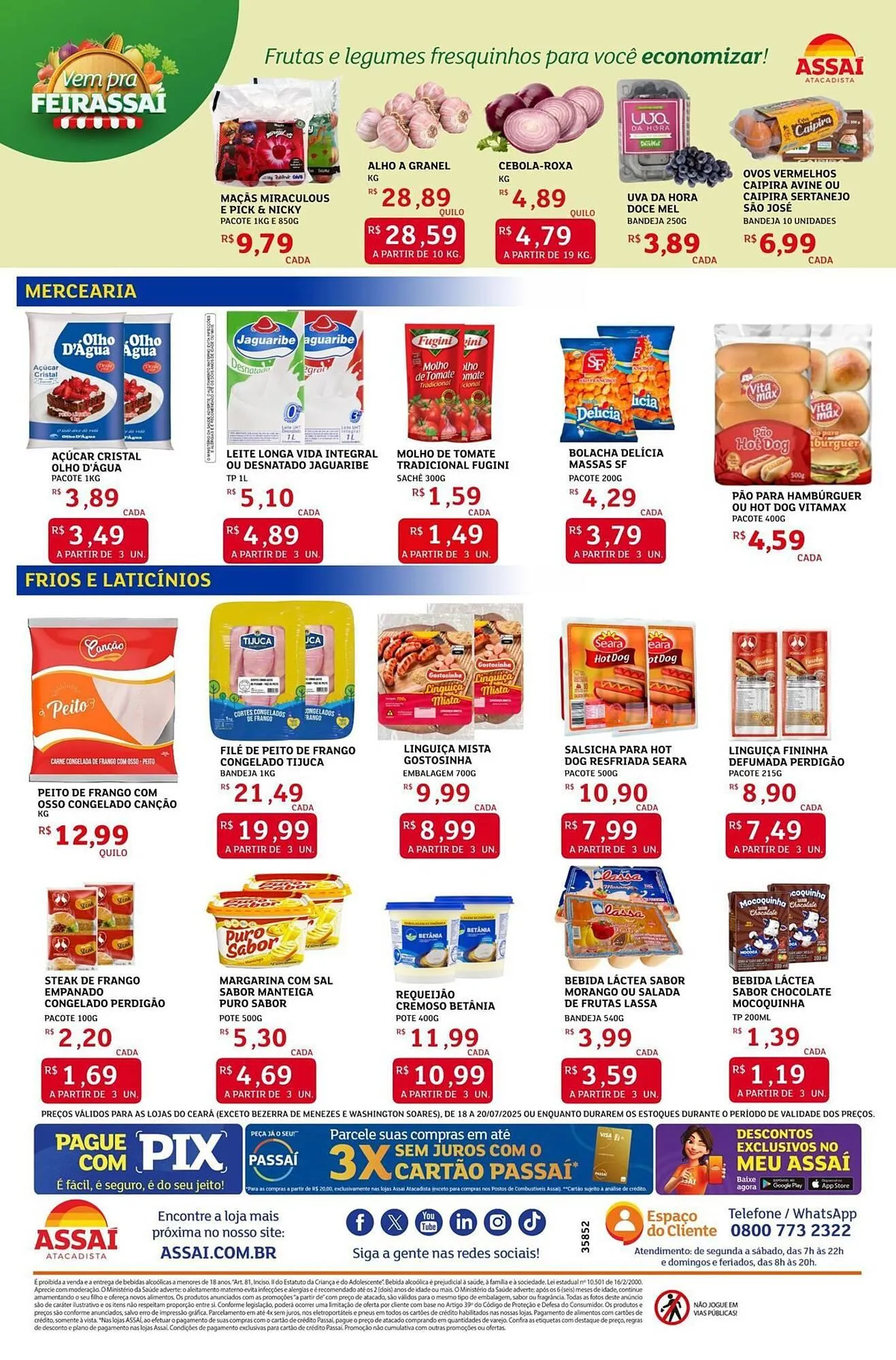 Encarte de Catálogo Assaí Atacadista 18 de julho até 20 de julho 2025 - Pagina 2