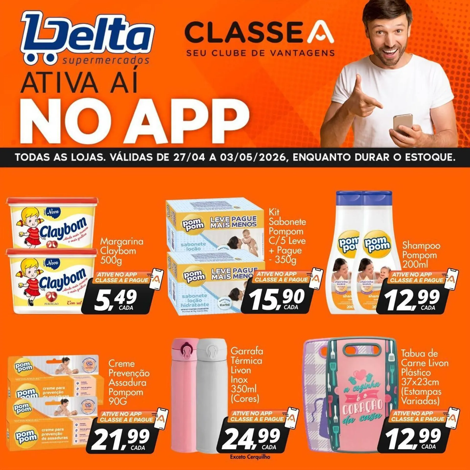 Encarte de Catálogo Delta Supermercados 27 de abril até 3 de maio 2026 - Pagina 1