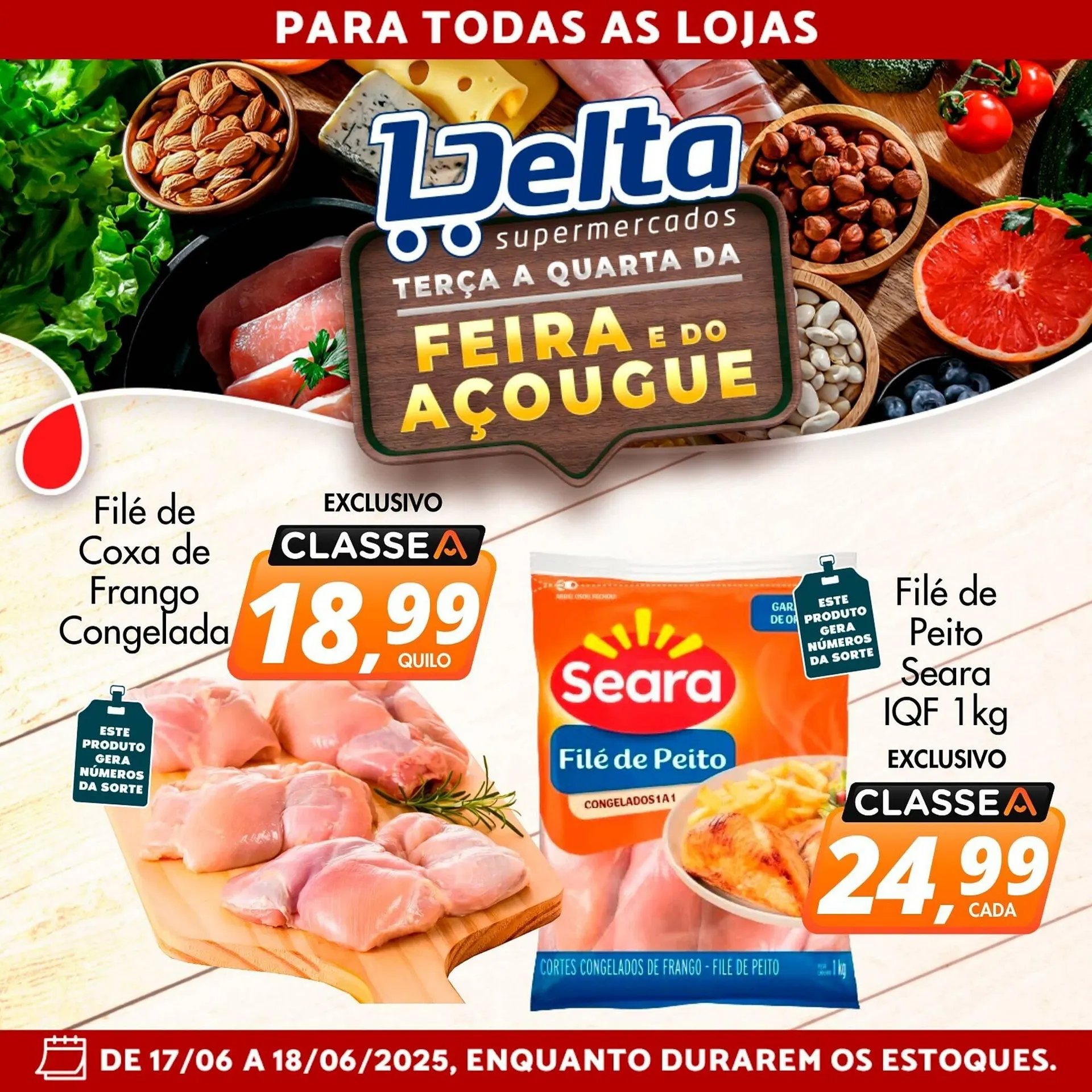 Encarte de Catálogo Delta Supermercados 17 de junho até 18 de junho 2025 - Pagina 1