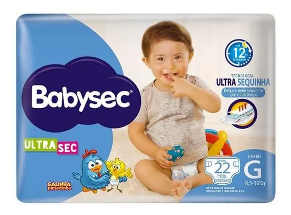 Fralda Babysec Ultra Jumbo G – 22 unidades