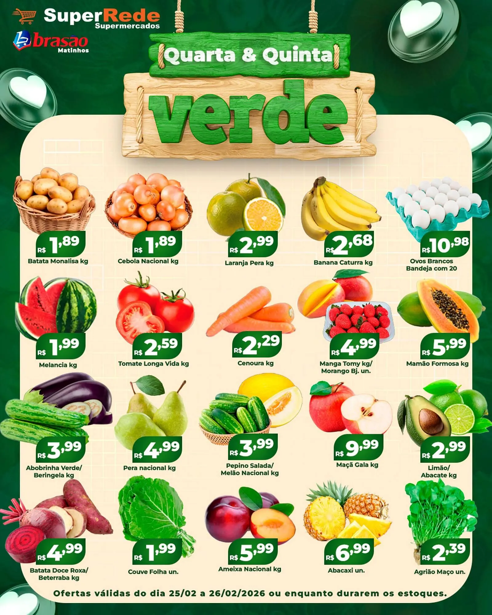 Encarte de Catálogo Super Rede Atacadista 25 de fevereiro até 26 de fevereiro 2026 - Pagina 1