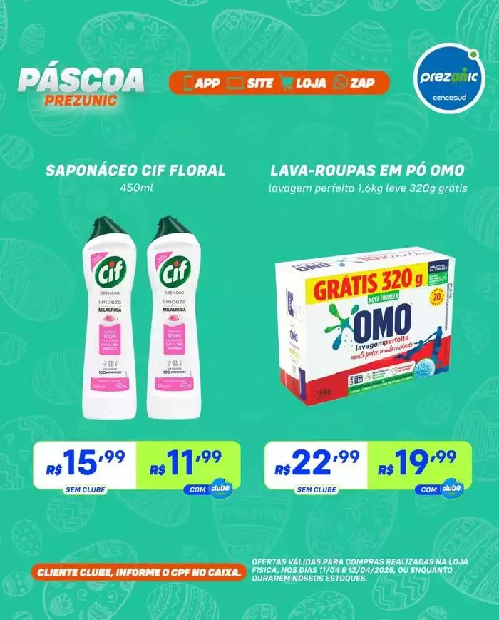 Encarte de Encarte Prezunic 11 de abril até 12 de abril 2025 - Pagina 7