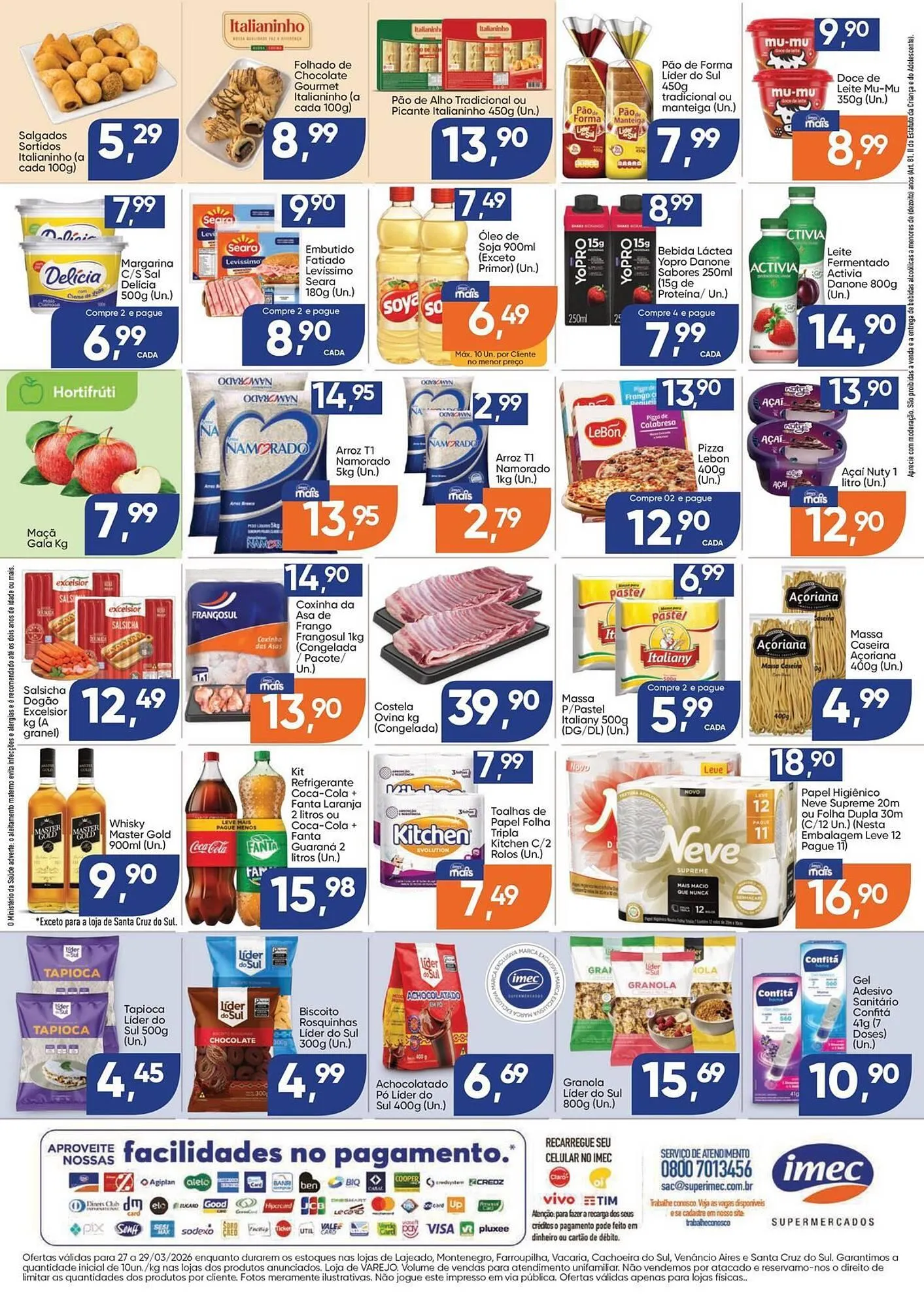Encarte de Catálogo Imec Supermercados 27 de março até 29 de março 2026 - Pagina 2