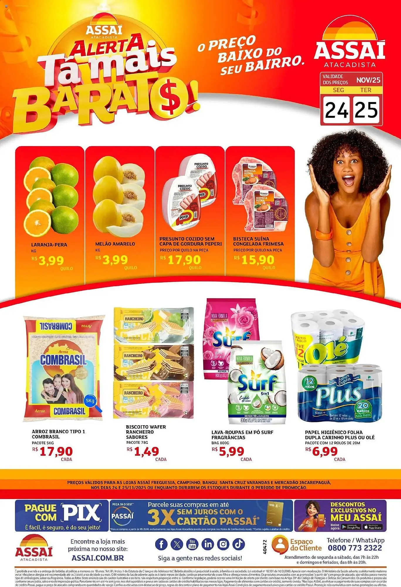 Encarte de Encarte Assaí Atacadista 24 de novembro até 25 de novembro 2025 - Pagina 1