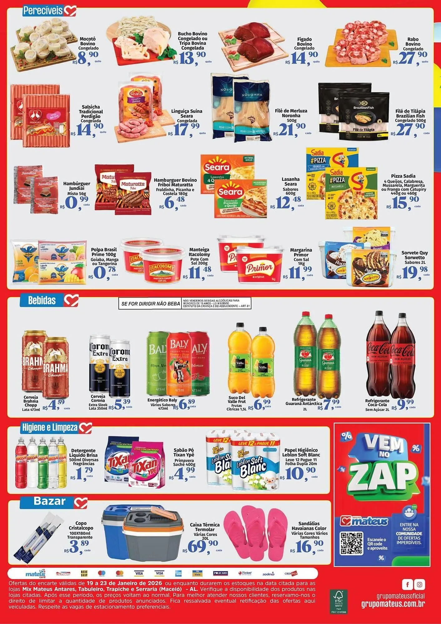 Encarte de Catálogo Supermercados Mateus 19 de janeiro até 23 de janeiro 2026 - Pagina 2