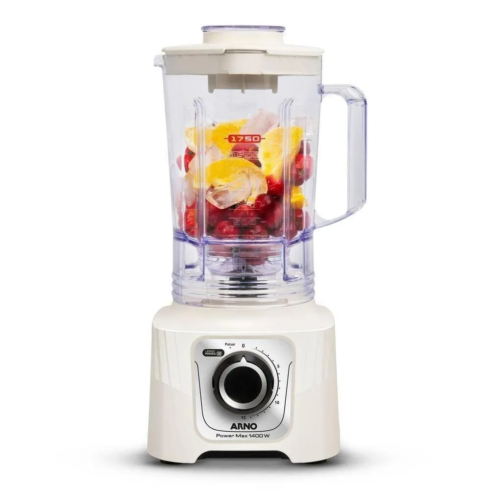 Liquidificador Powermax Arno 1400W Marfim 3,1 Litros LN64