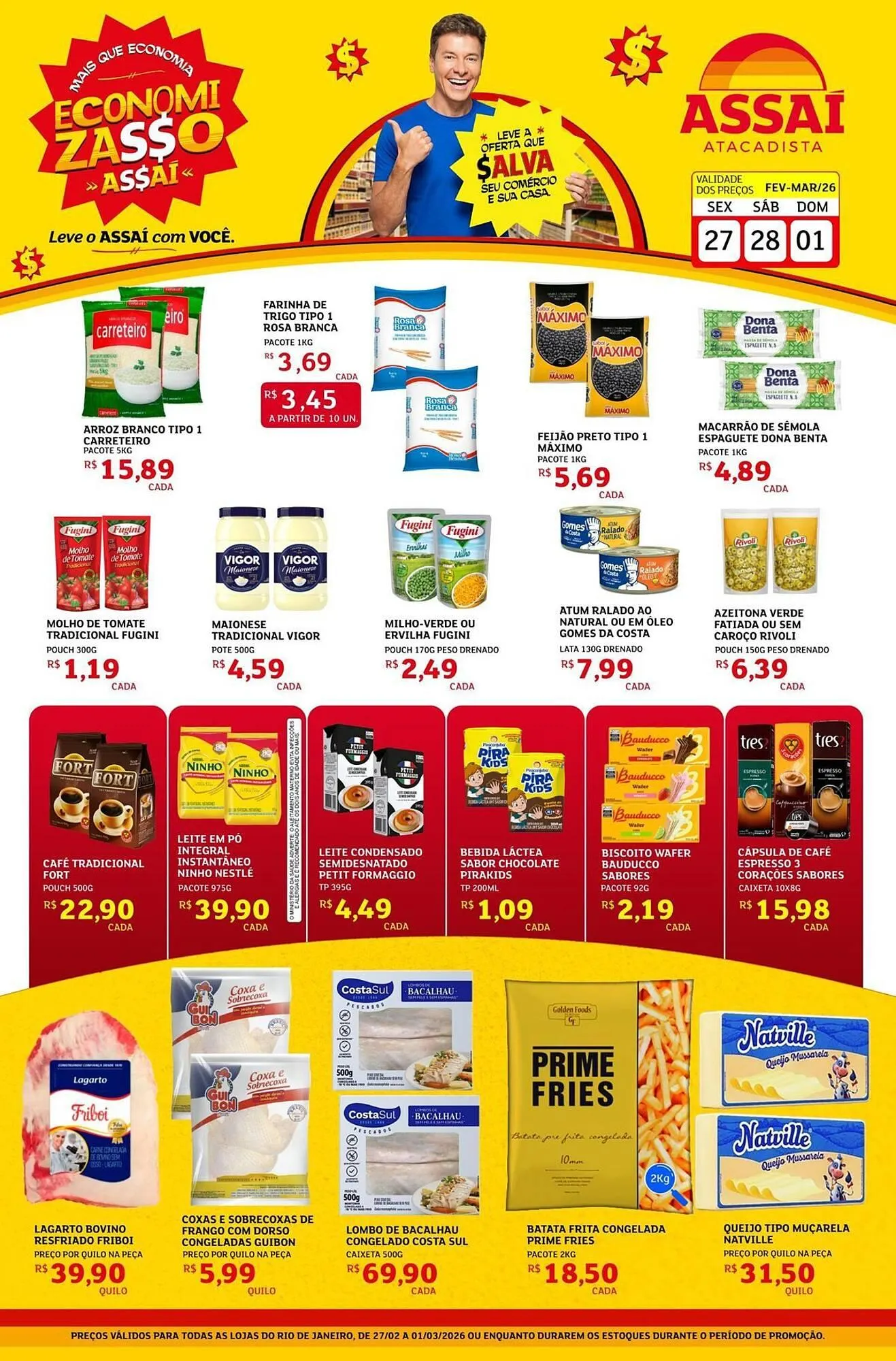 Encarte de Encarte Assaí Atacadista 27 de fevereiro até 1 de março 2026 - Pagina 1
