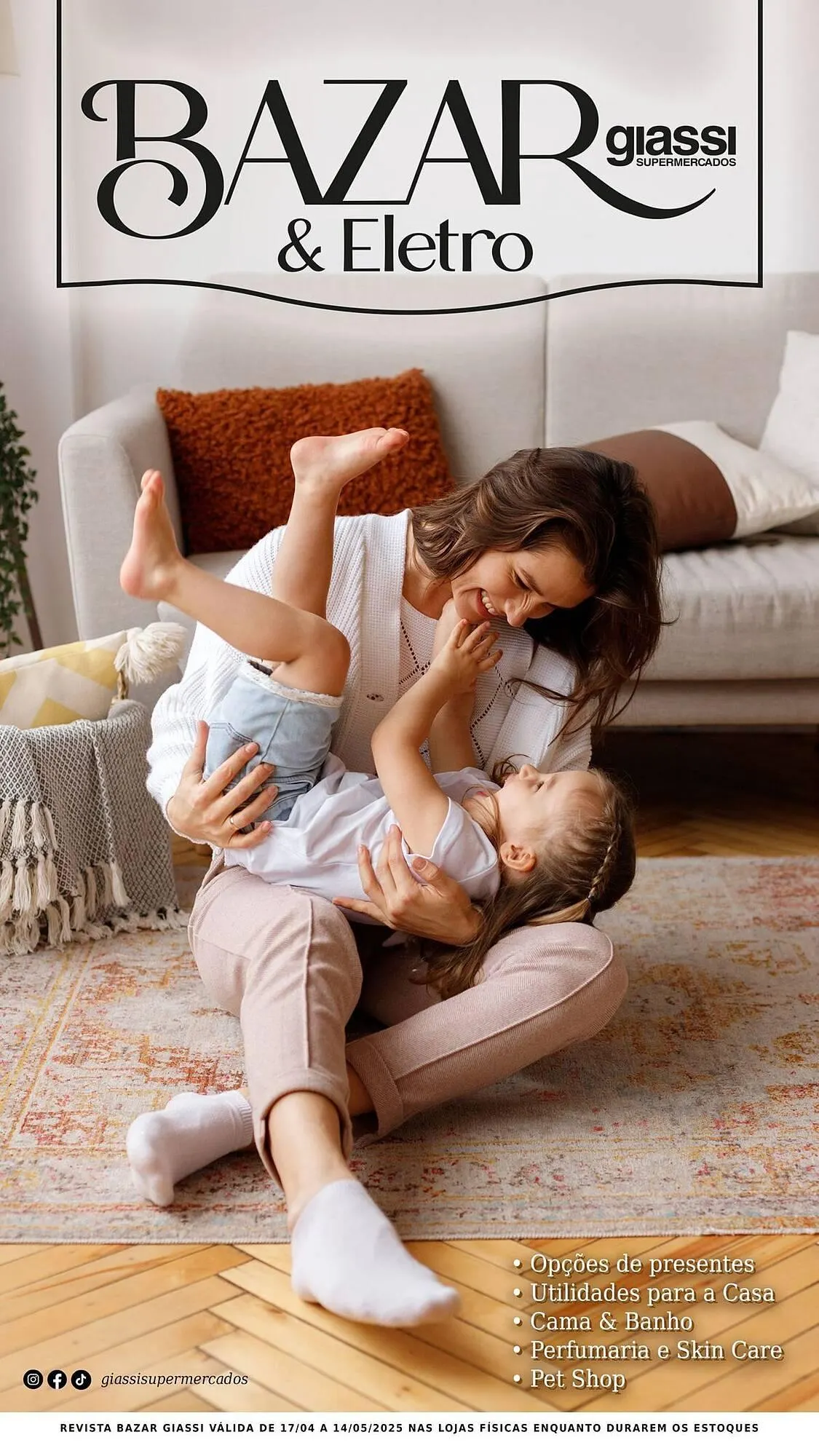 Encarte de Catálogo Giassi Supermercados 17 de abril até 14 de maio 2025 - Pagina 1