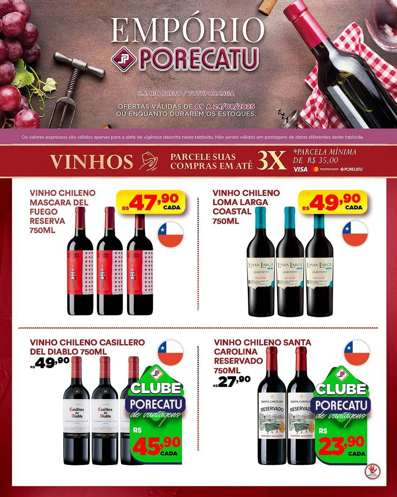 Encarte de Catálogo Supermercado Porecatu 11 de agosto até 24 de agosto 2025 - Pagina 2