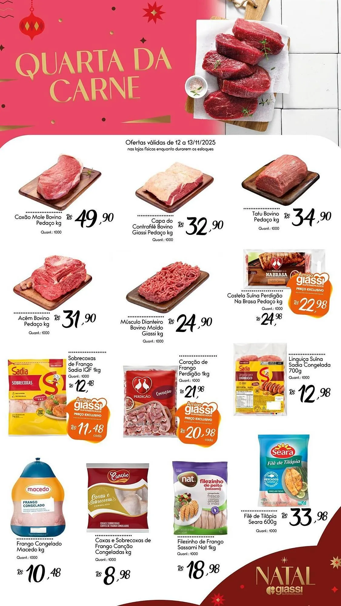 Encarte de Encarte Giassi Supermercados 12 de novembro até 13 de novembro 2025 - Pagina 1
