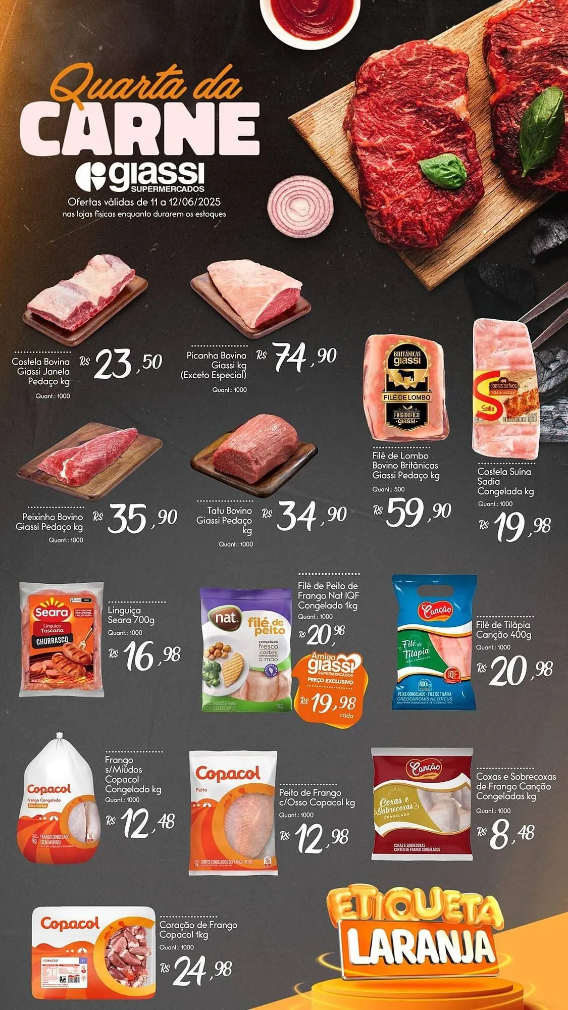 Encarte de Catálogo Giassi Supermercados 11 de junho até 12 de junho 2025 - Pagina 1