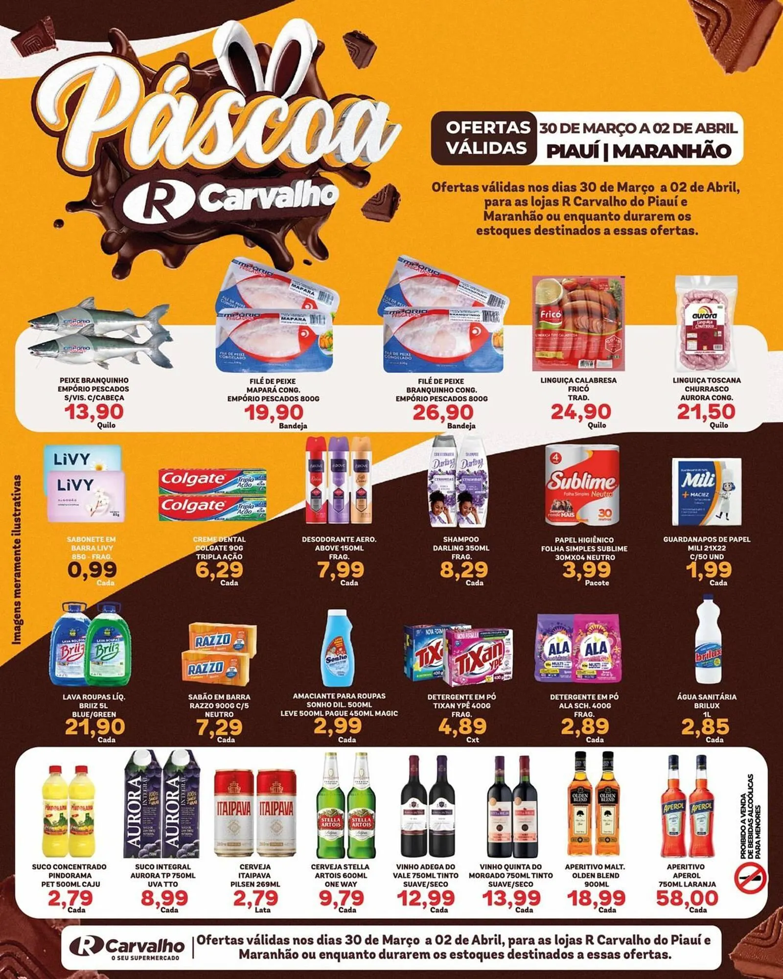 Encarte de Catálogo Carvalho Supermercado 31 de março até 2 de abril 2026 - Pagina 3