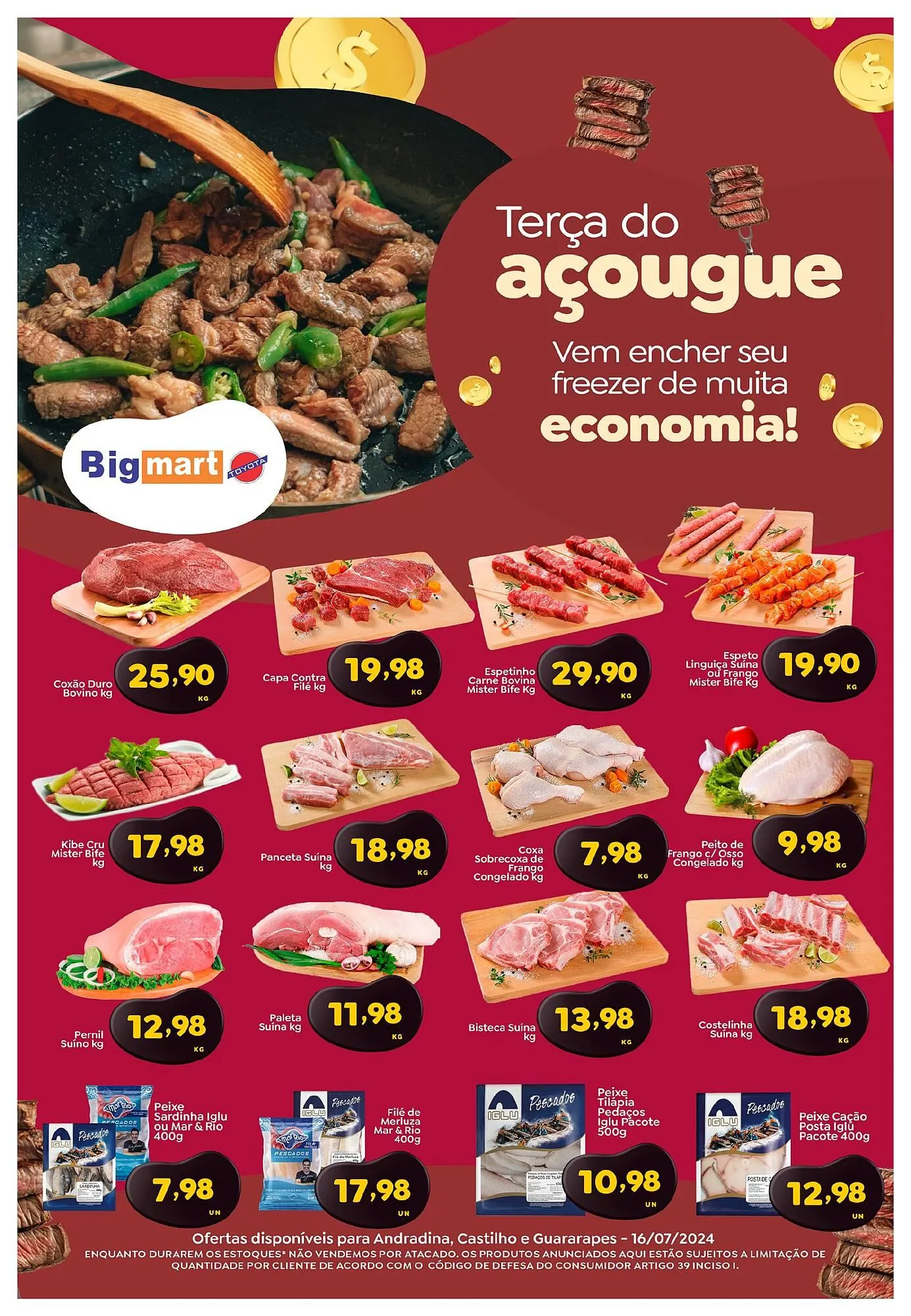 Encarte de Catálogo Bigmart 16 de julho até 18 de julho 2024 - Pagina 1