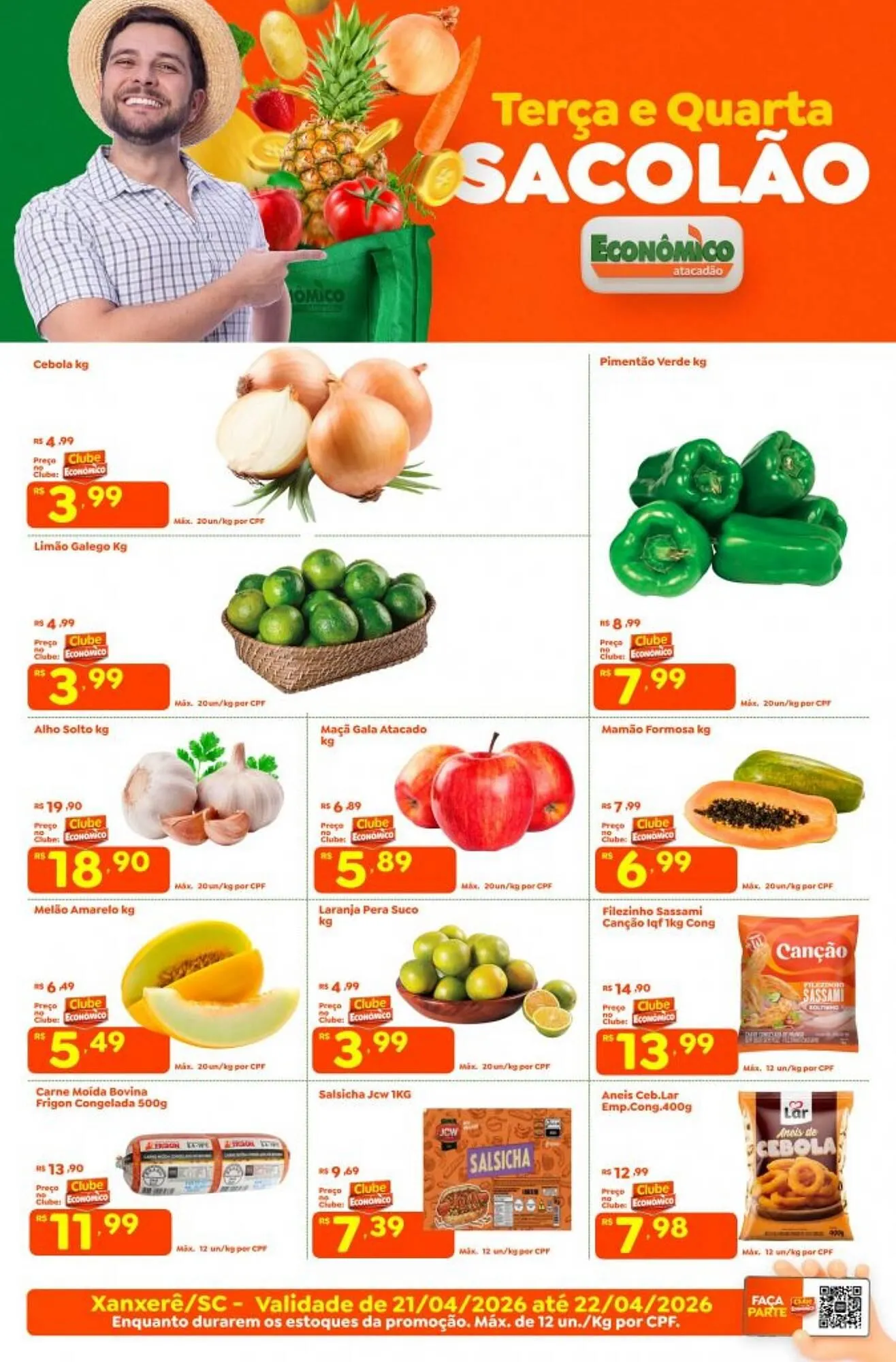 Encarte de Catálogo Econômico Atacadão 21 de abril até 22 de abril 2026 - Pagina 1