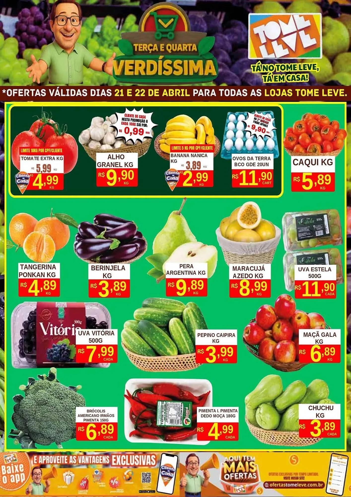 Encarte de Catálogo Tome Leve 21 de abril até 22 de abril 2026 - Pagina 1