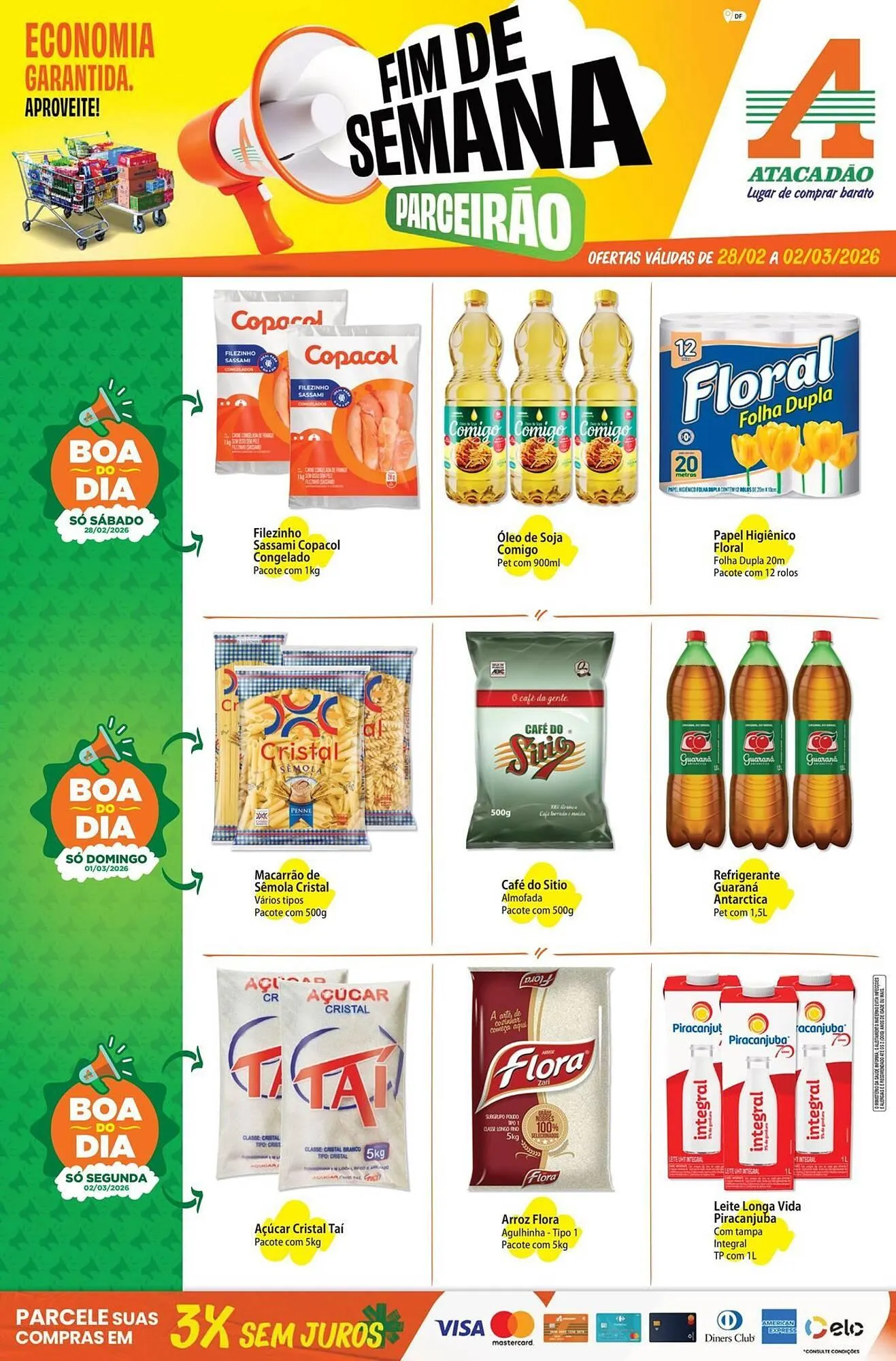 Encarte de Folheto Atacadão 28 de fevereiro até 2 de março 2026 - Pagina 1
