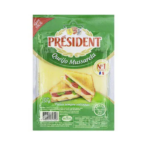 Queijo Muçarela President Fatiado 150g