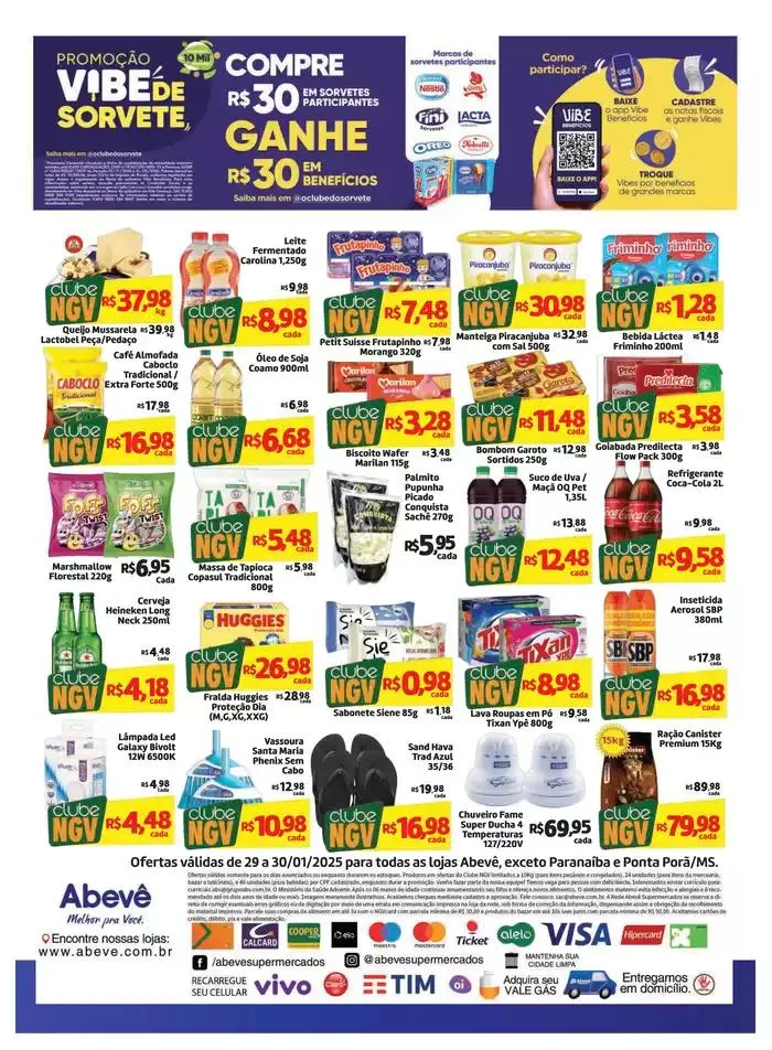 Encarte de Ofertas Abevê Supermercados 29 de janeiro até 30 de janeiro 2025 - Pagina 2