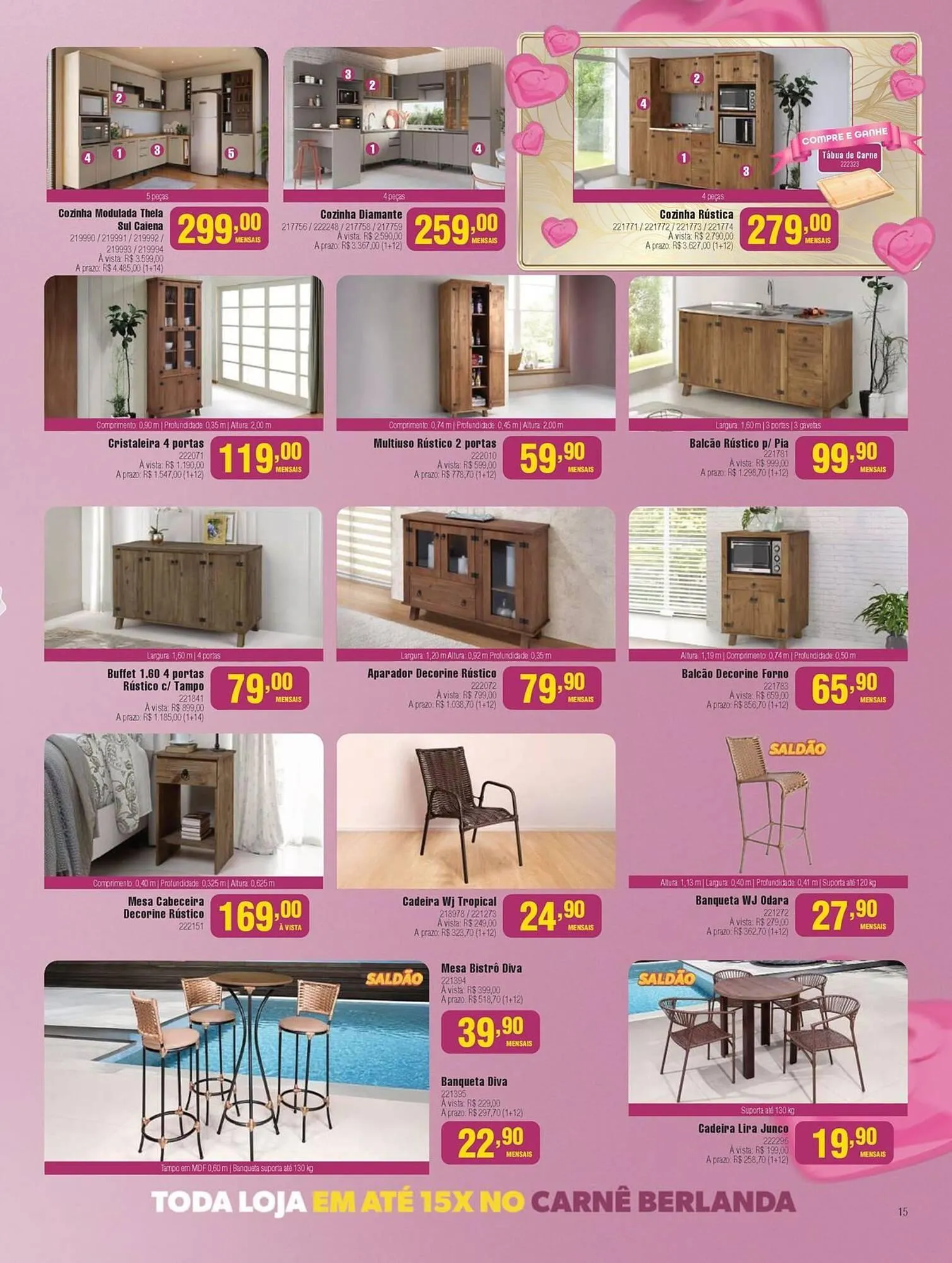 Encarte de Catálogo Berlanda 2 de maio até 25 de maio 2025 - Pagina 15