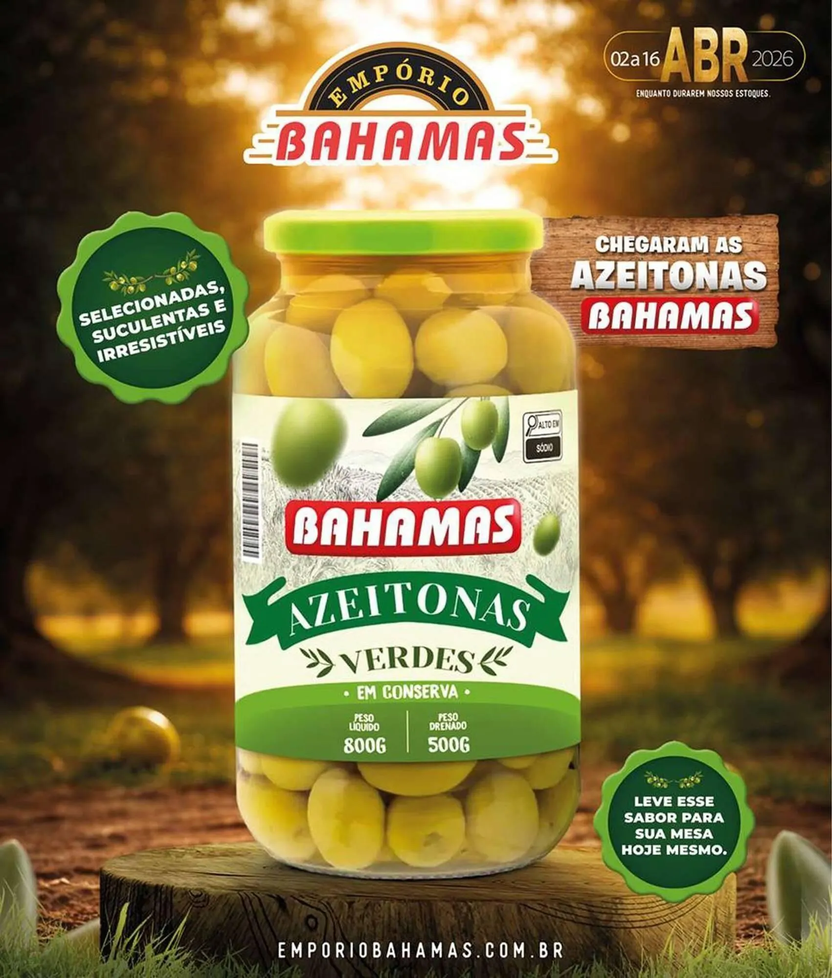 Encarte de Catálogo Empório Bahamas 2 de abril até 16 de abril 2026 - Pagina 1