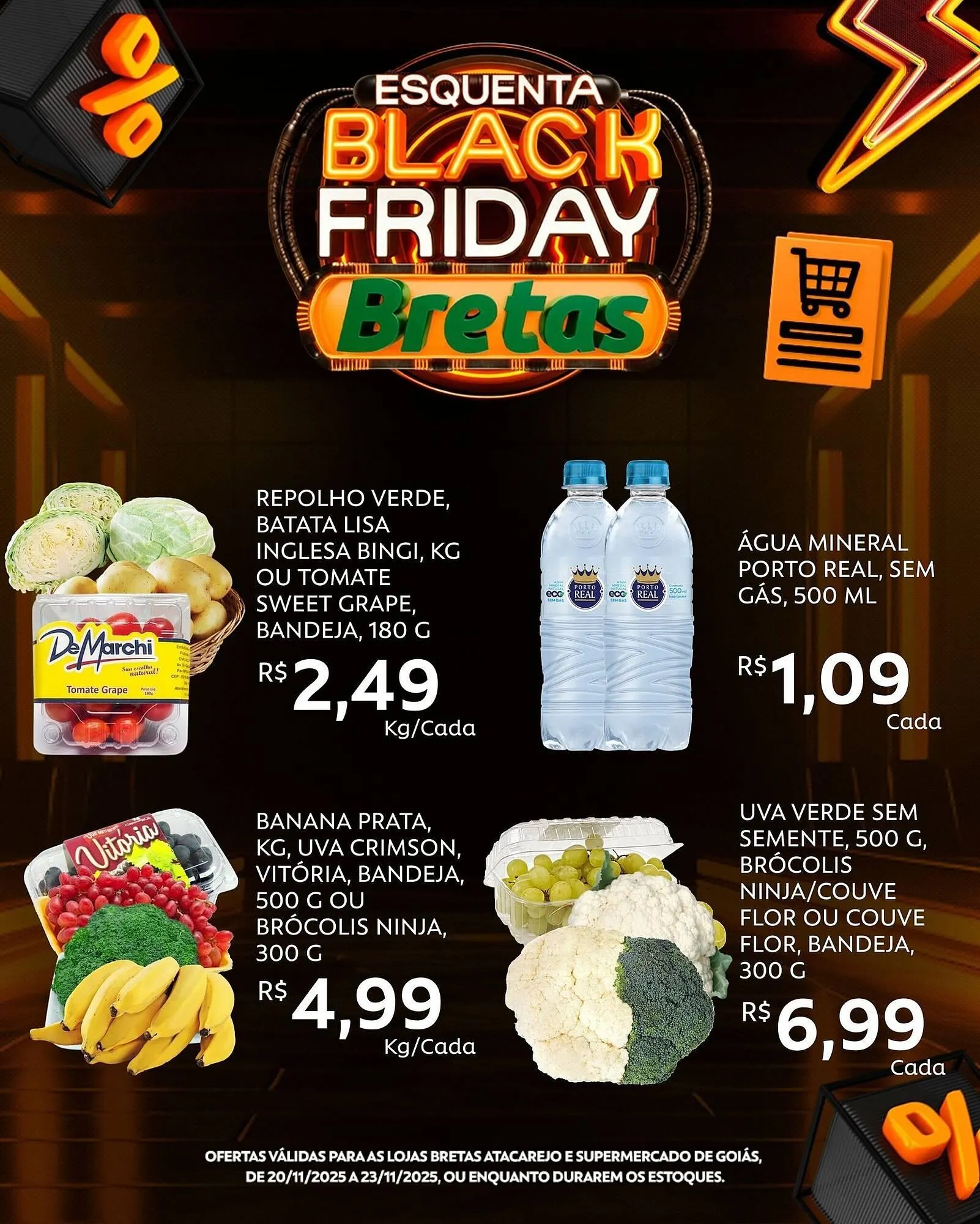 Encarte de Catálogo Supermercados Bretas 20 de novembro até 23 de novembro 2025 - Pagina 1