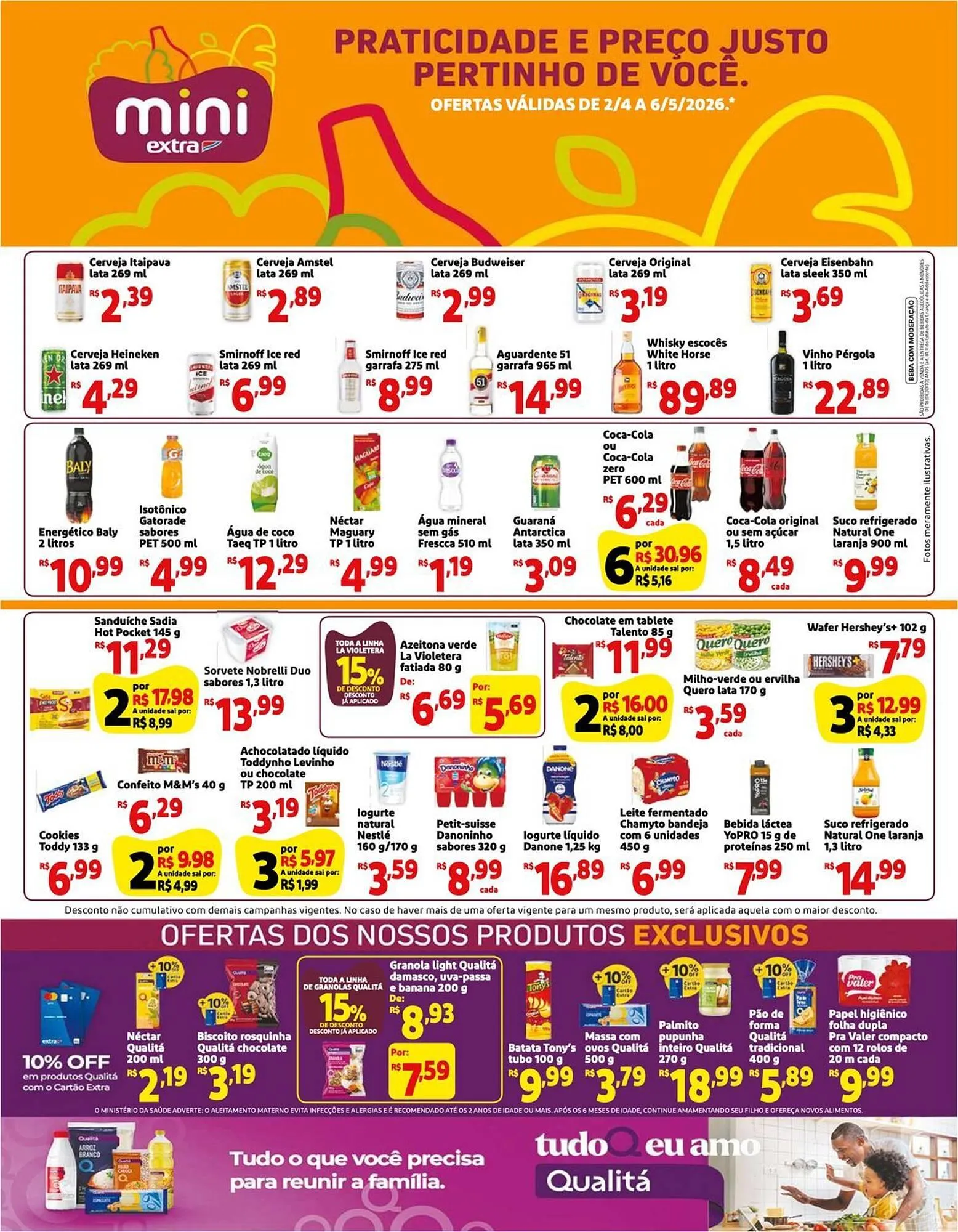 Encarte de Folheto Mini Extra 2 de abril até 6 de maio 2026 - Pagina 1