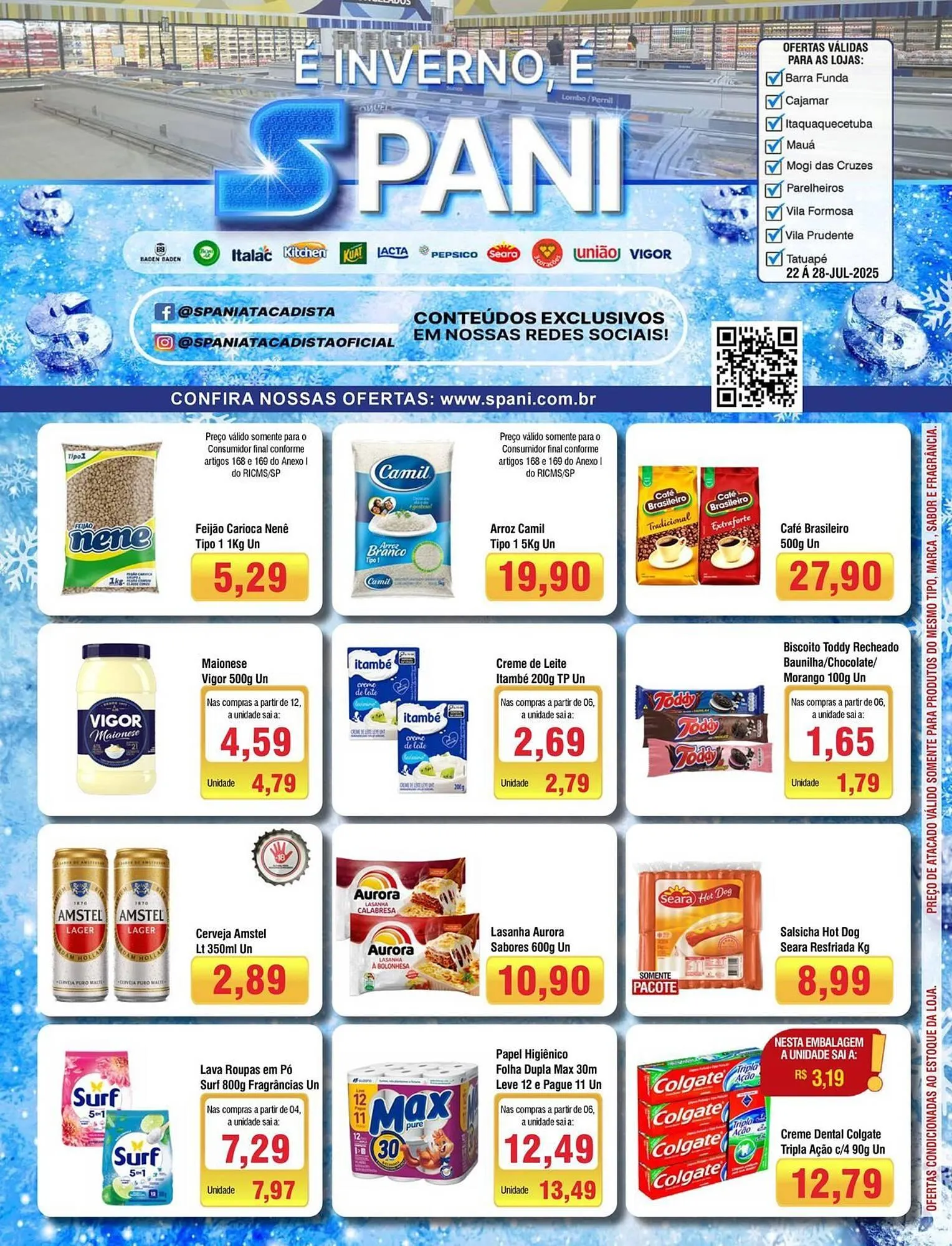 Encarte de Catálogo Spani Atacadista 22 de julho até 29 de julho 2025 - Pagina 1