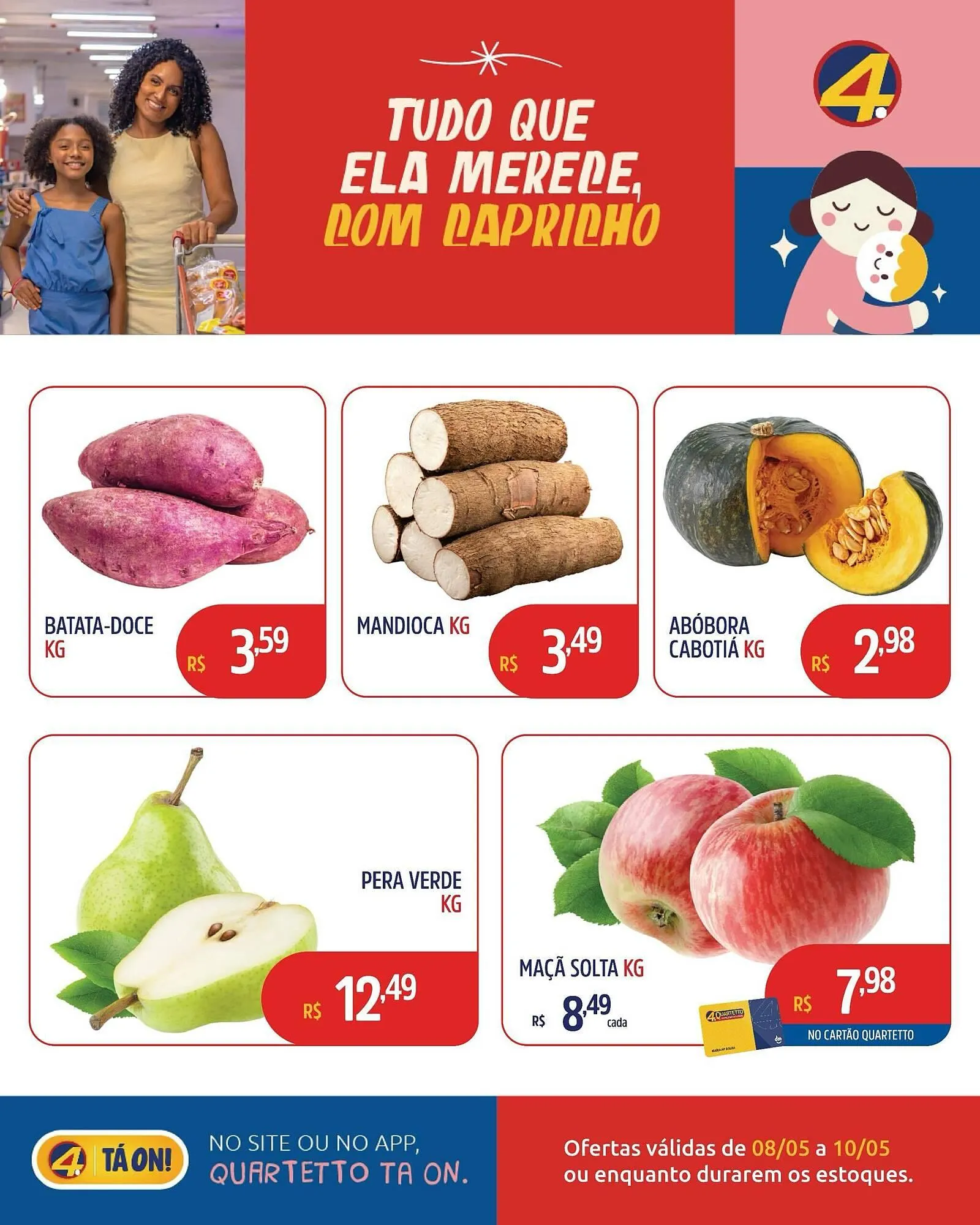 Encarte de Catálogo Quartetto Supermercados 8 de maio até 10 de maio 2026 - Pagina 3