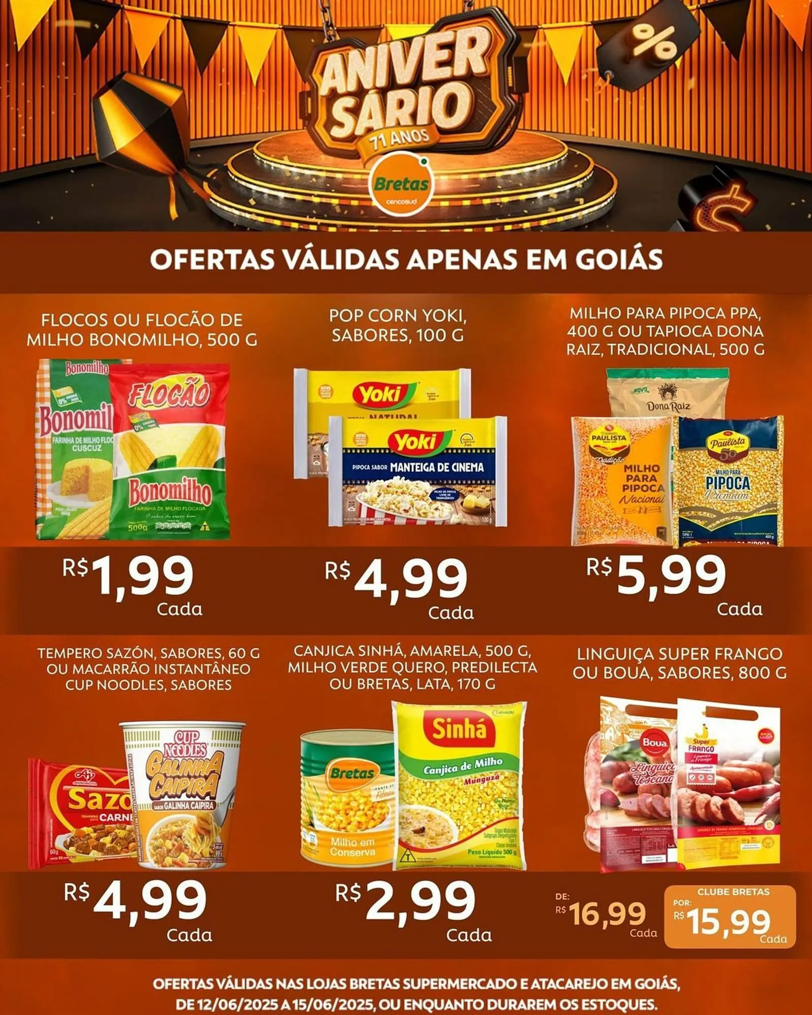 Encarte de Catálogo Supermercados Bretas 12 de junho até 15 de junho 2025 - Pagina 3