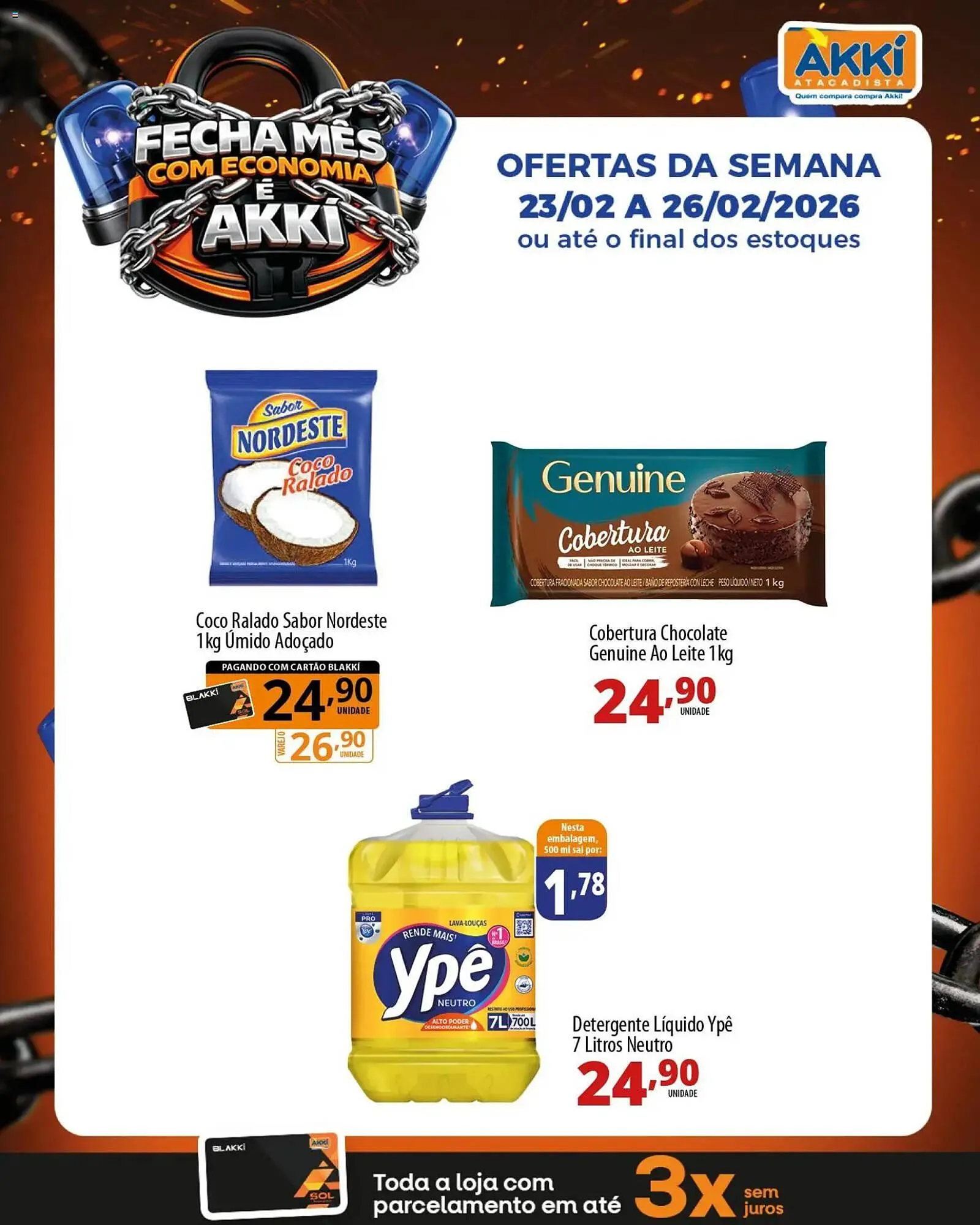 Encarte de Folheto Akki Atacadista 23 de fevereiro até 26 de fevereiro 2026 - Pagina 9