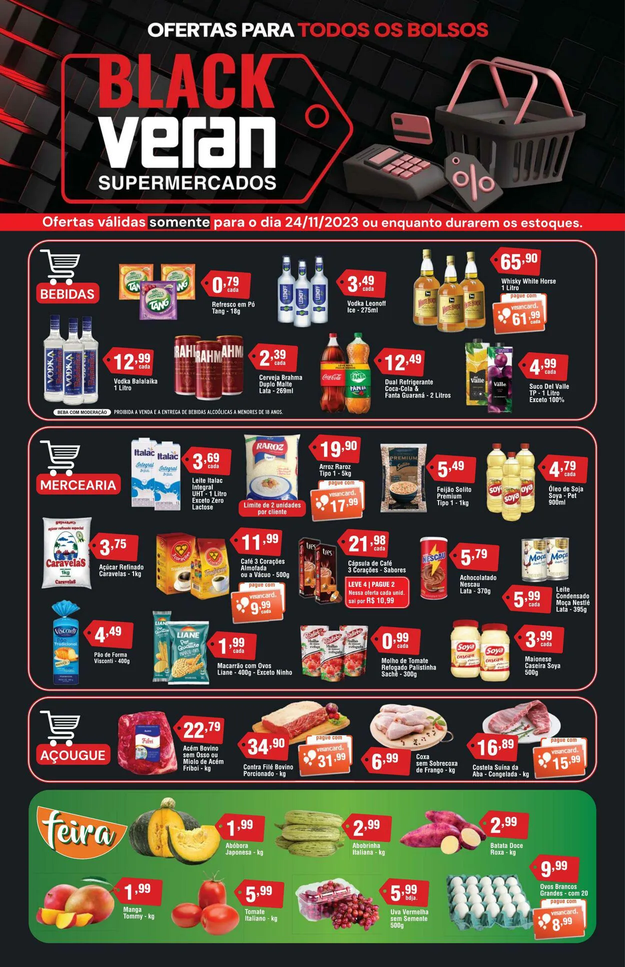 Encarte de Veran Supermercados 24 de novembro até 20 de novembro 2024 - Pagina 1