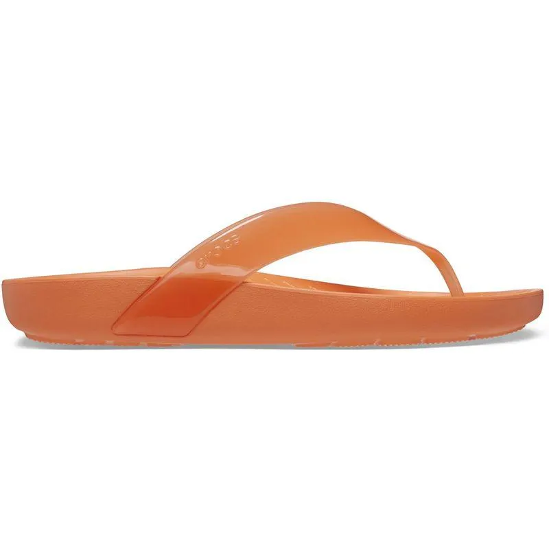 Chinelo Crocs Splash Shine Flip PERSIMMON