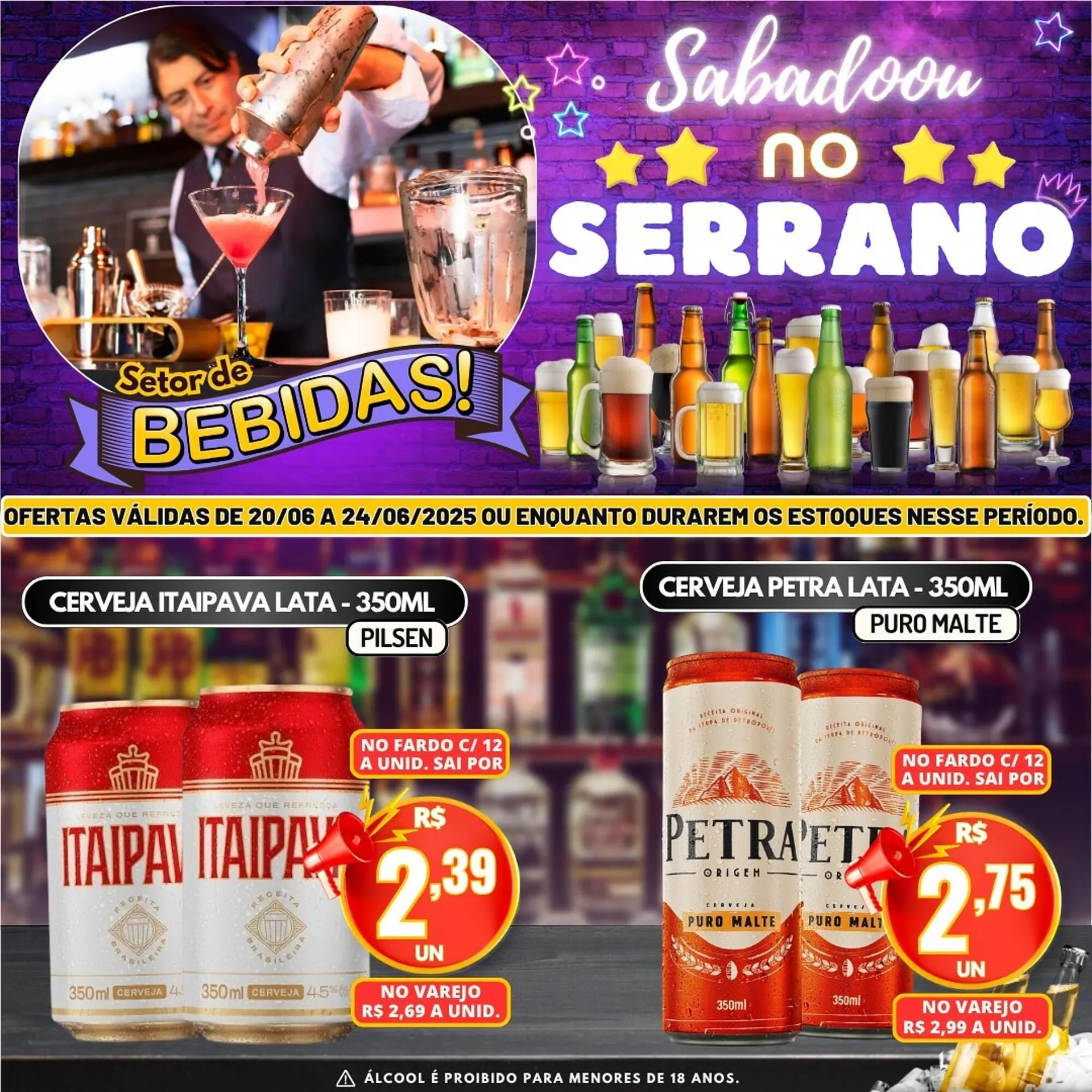 Encarte de Catálogo Serrano Supermercado 22 de junho até 24 de junho 2025 - Pagina 2