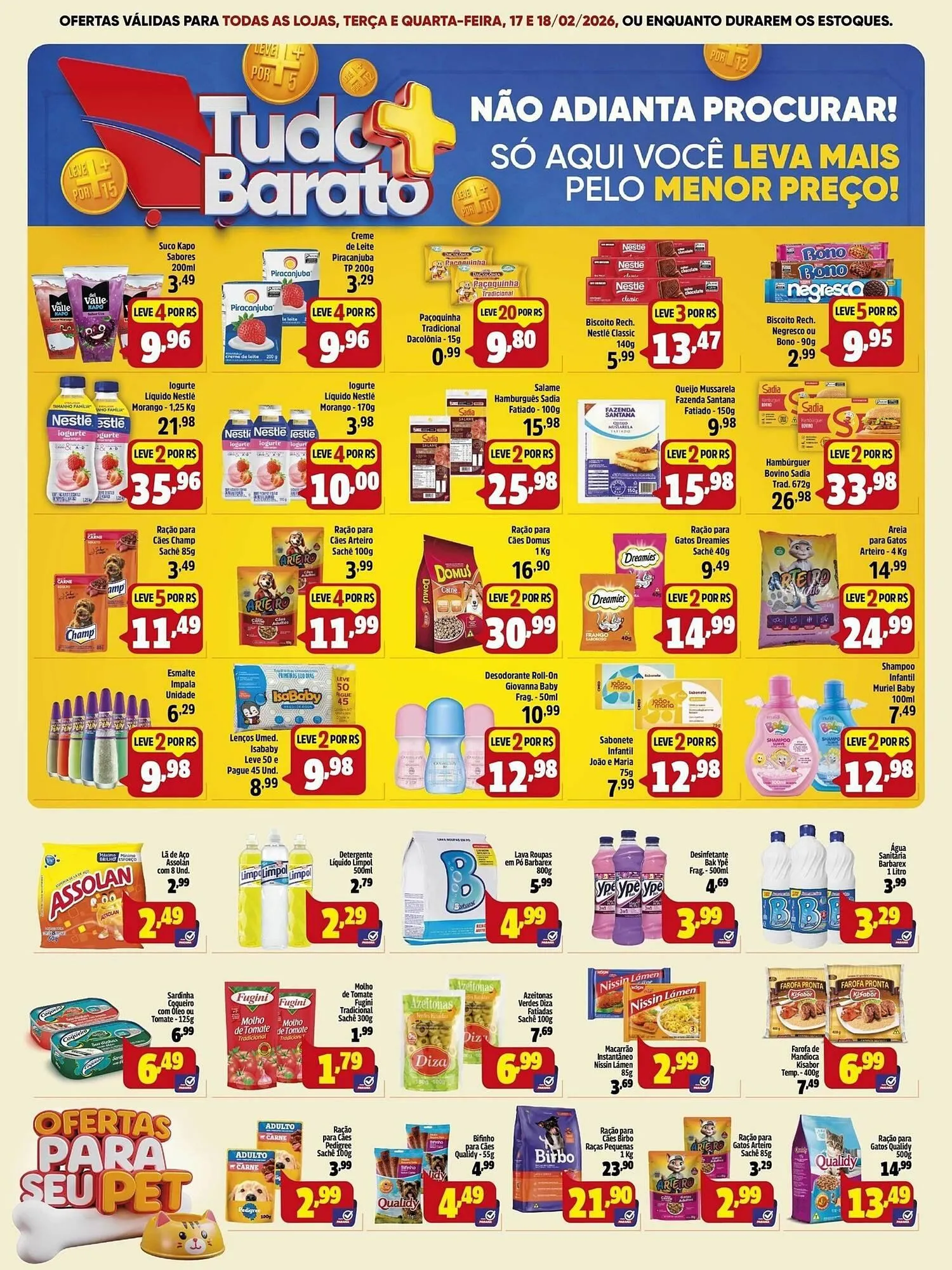 Encarte de Folheto Supermercado Paraná 17 de fevereiro até 18 de fevereiro 2026 - Pagina 2