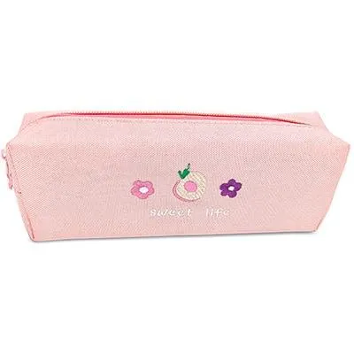 Estojo escolar poliéster, Rosa, 6722, Spiral - PT 1 UN