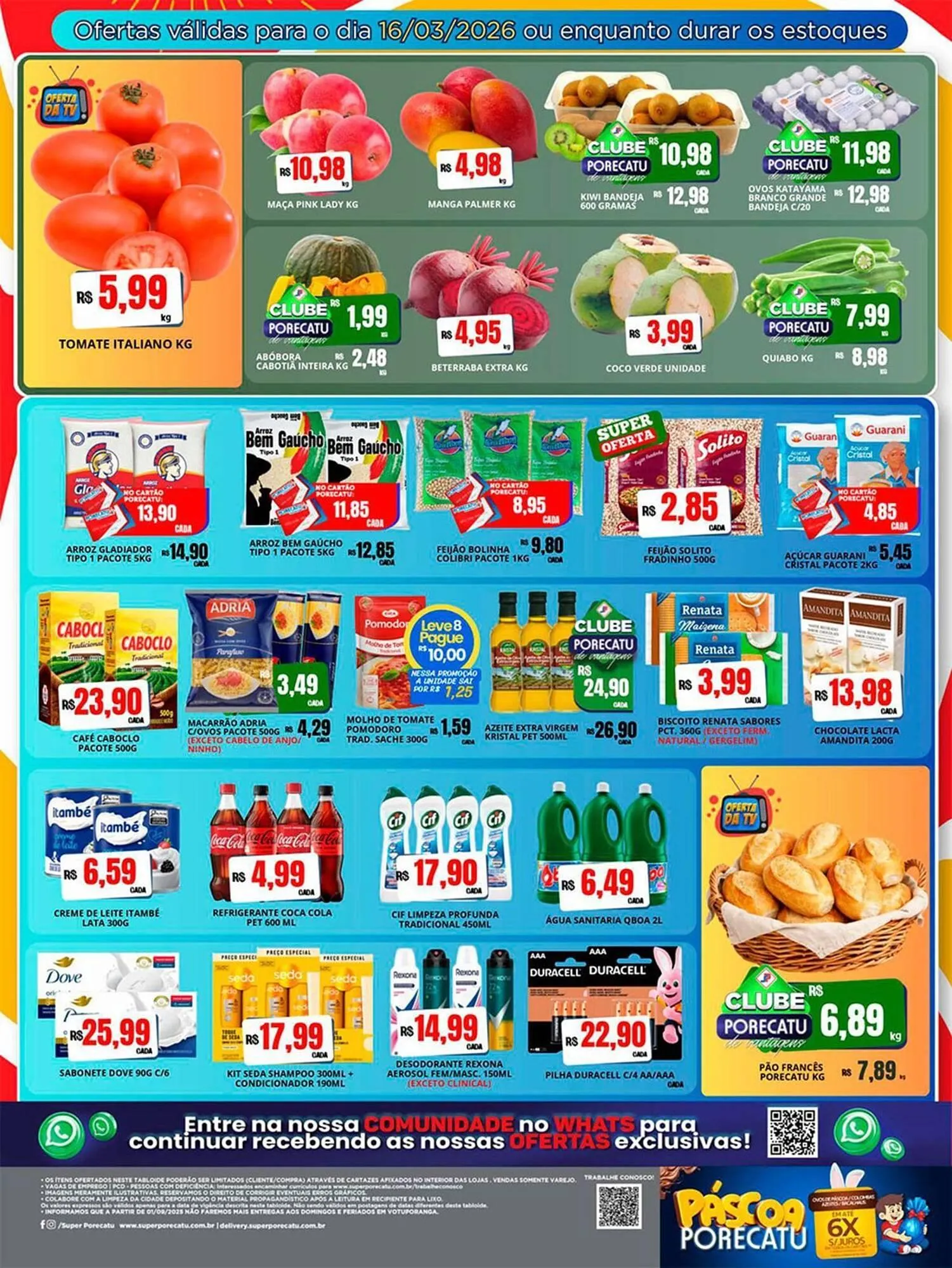 Encarte de Catálogo Supermercado Porecatu 16 de março até 16 de março 2026 - Pagina 2