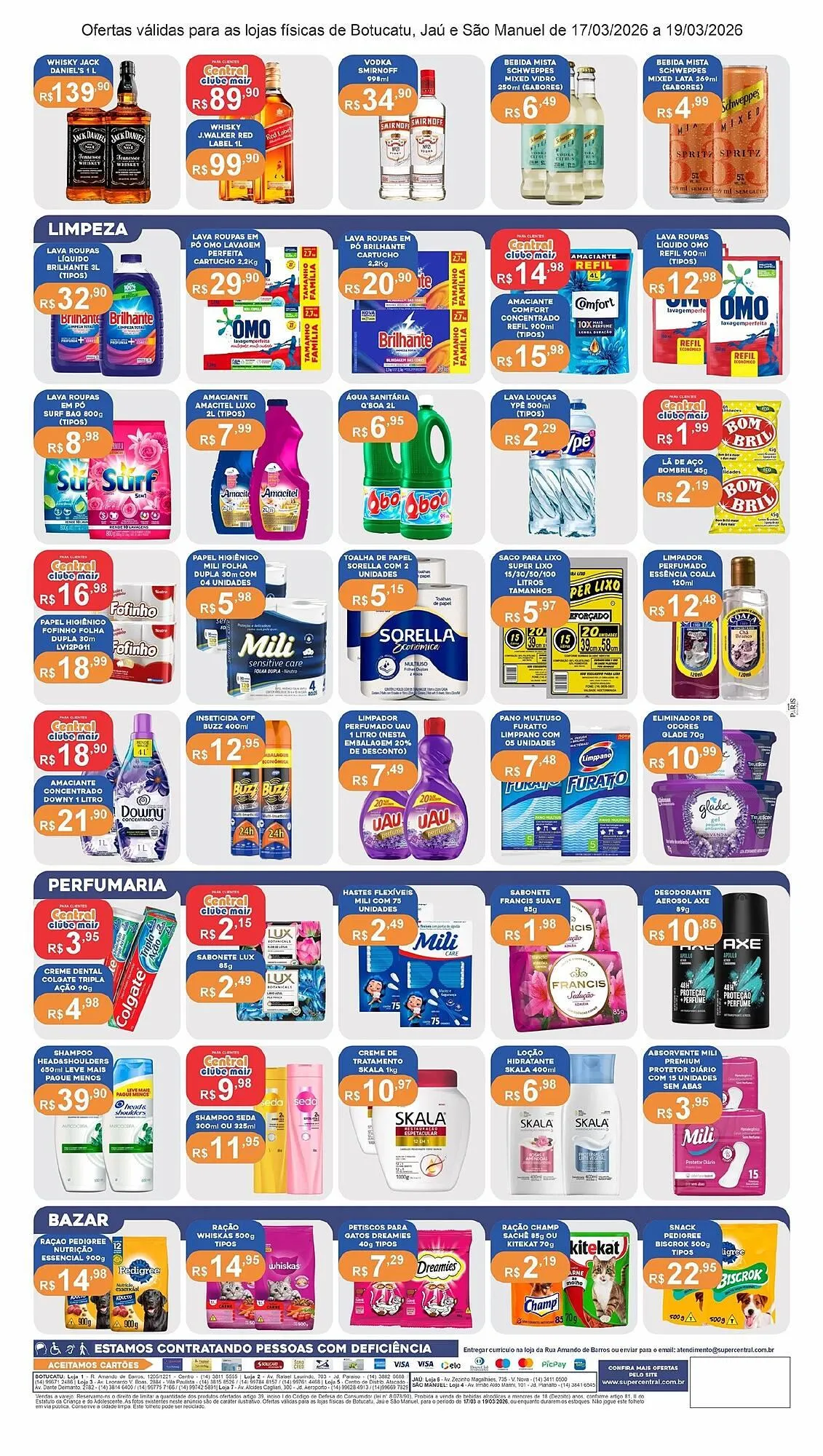 Encarte de Catálogo Central Supermercados 17 de março até 19 de março 2026 - Pagina 4