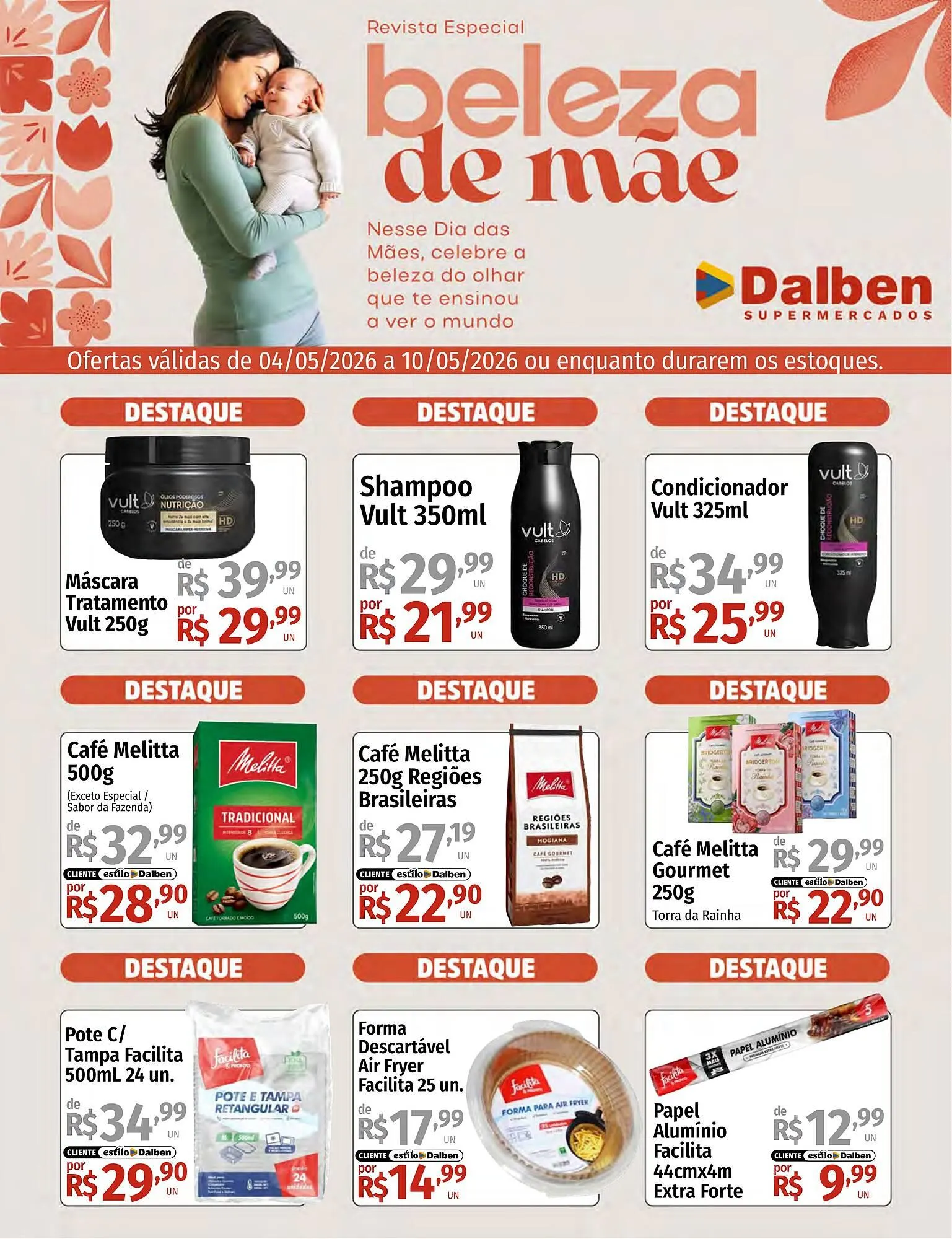 Encarte de Catálogo Supermercado Dalben 4 de maio até 10 de maio 2026 - Pagina 1
