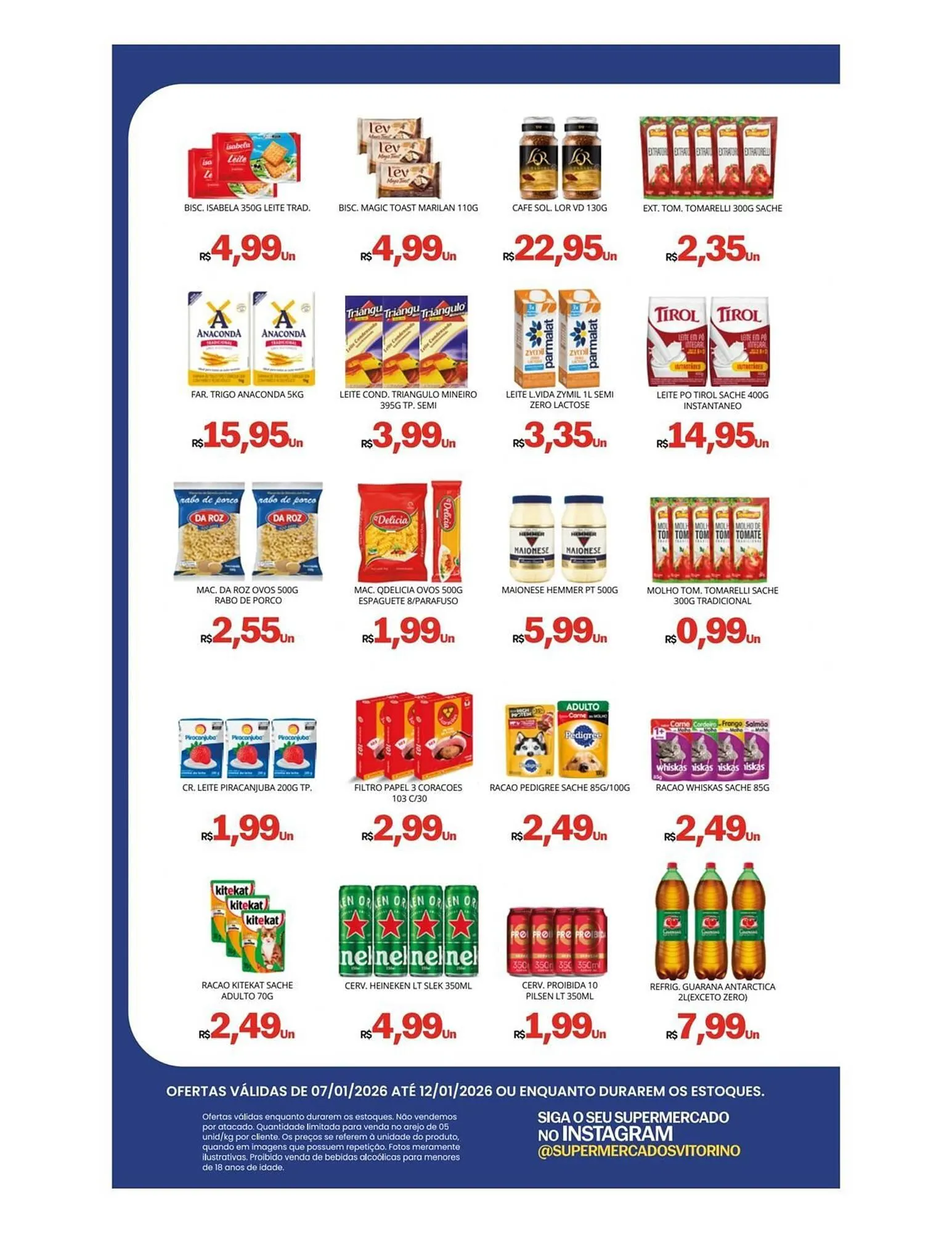 Encarte de Catálogo Supermercado Vitorino 7 de janeiro até 12 de janeiro 2026 - Pagina 2