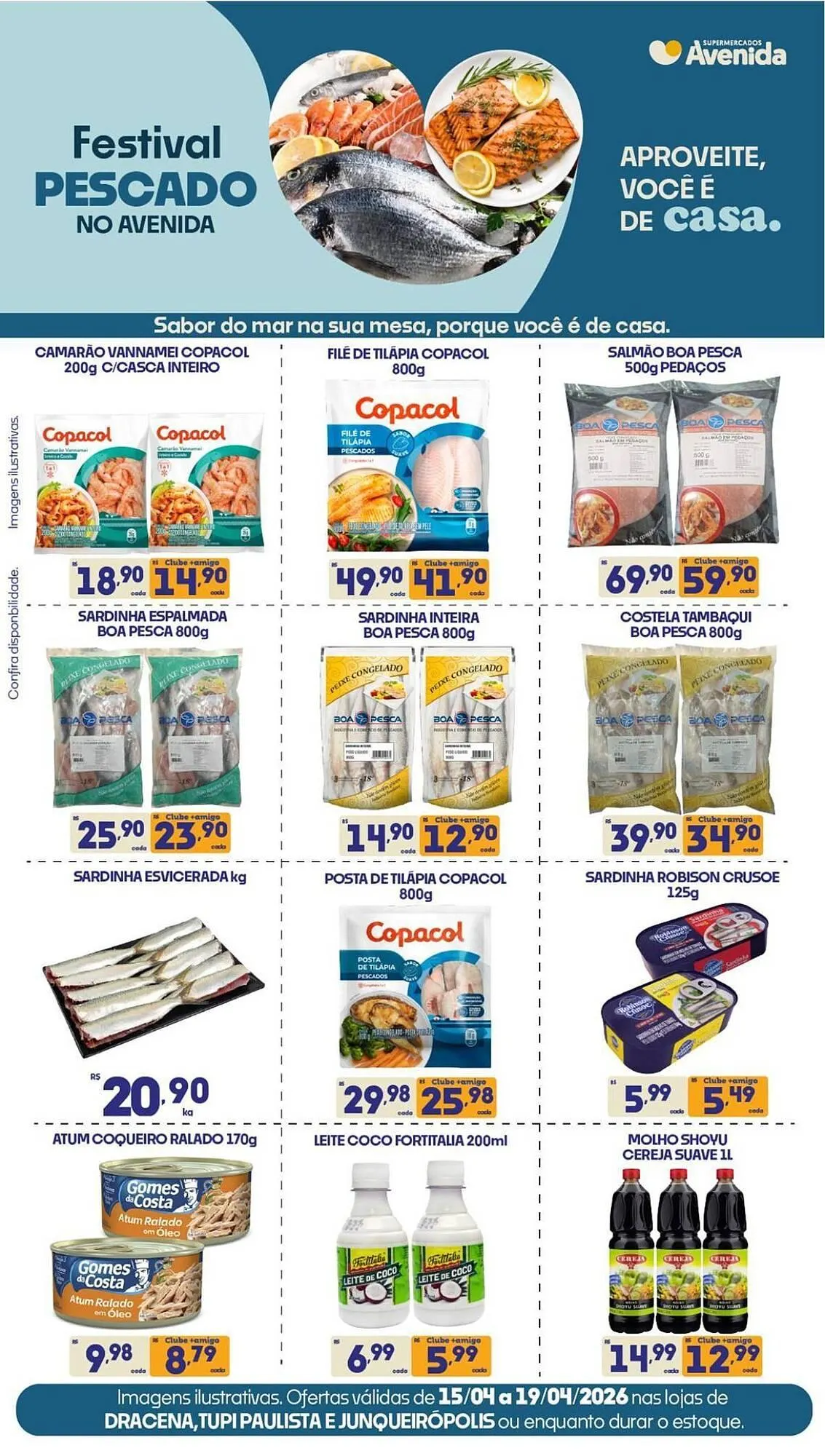 Encarte de Catálogo Supermercados Avenida 15 de abril até 19 de abril 2026 - Pagina 1