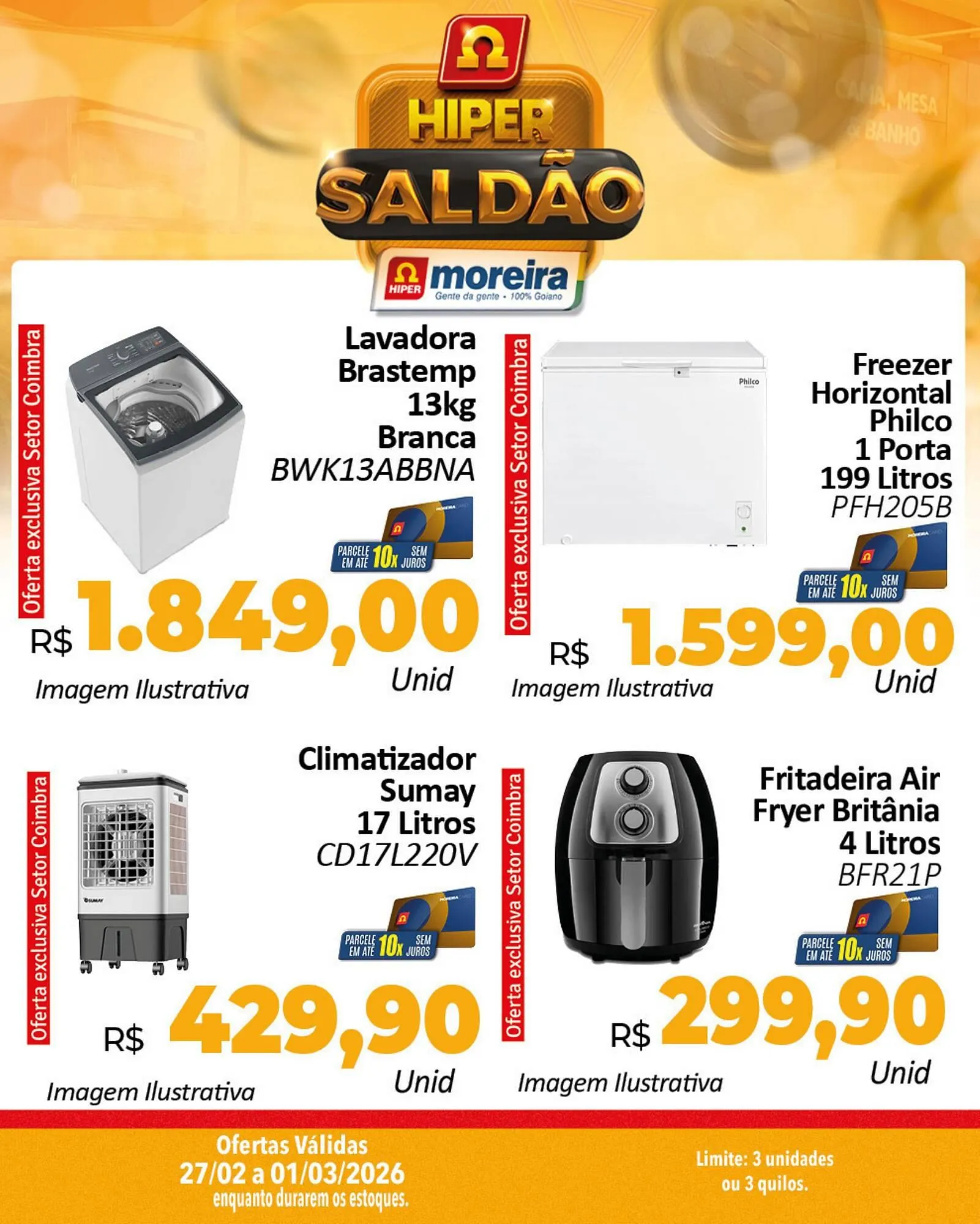Encarte de Catálogo Hiper Moreira 27 de fevereiro até 1 de março 2026 - Pagina 1