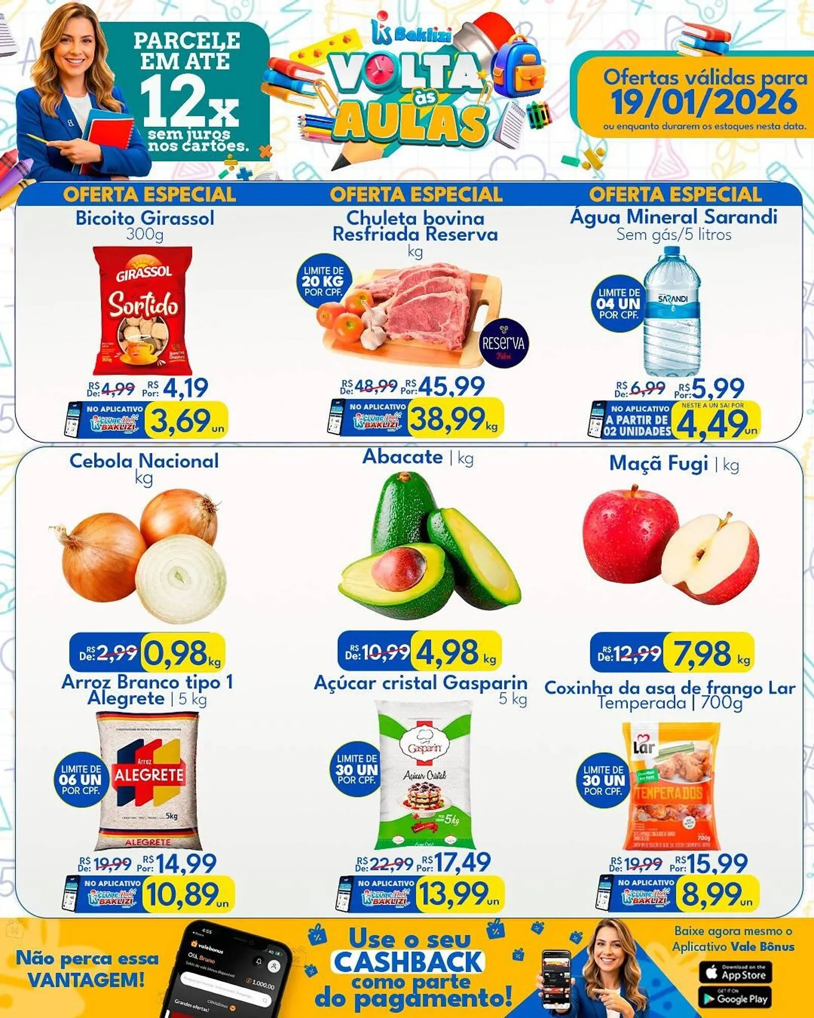 Encarte de Catálogo Supermercados Baklizi 19 de janeiro até 19 de janeiro 2026 - Pagina 1
