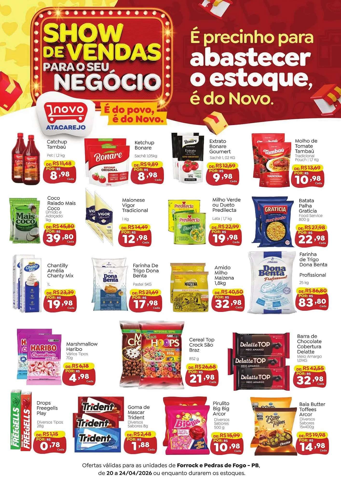 Encarte de Folheto Novo Atacarejo 20 de abril até 24 de abril 2026 - Pagina 1