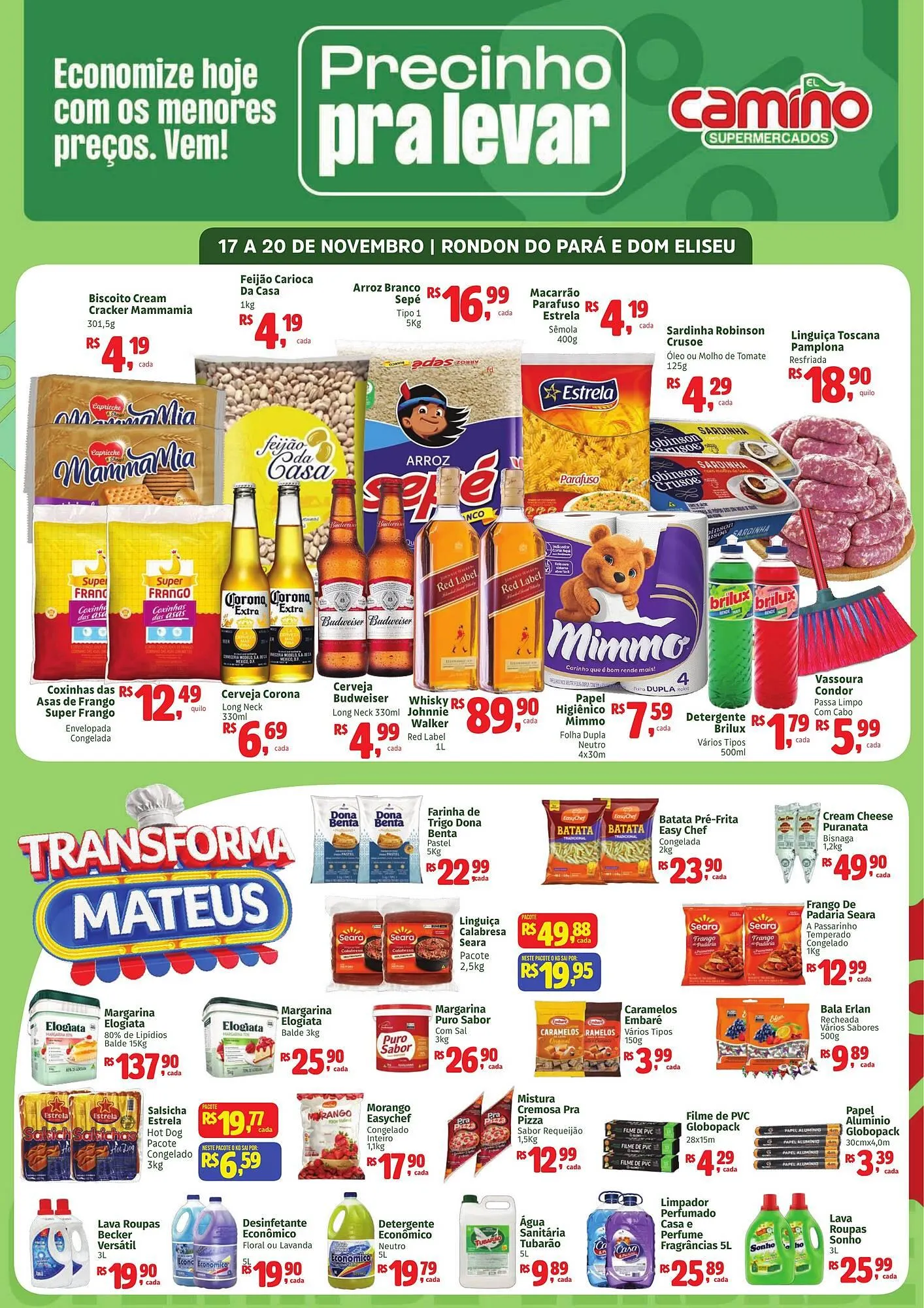 Encarte de Catálogo Camiño supermercados 17 de novembro até 20 de novembro 2025 - Pagina 1