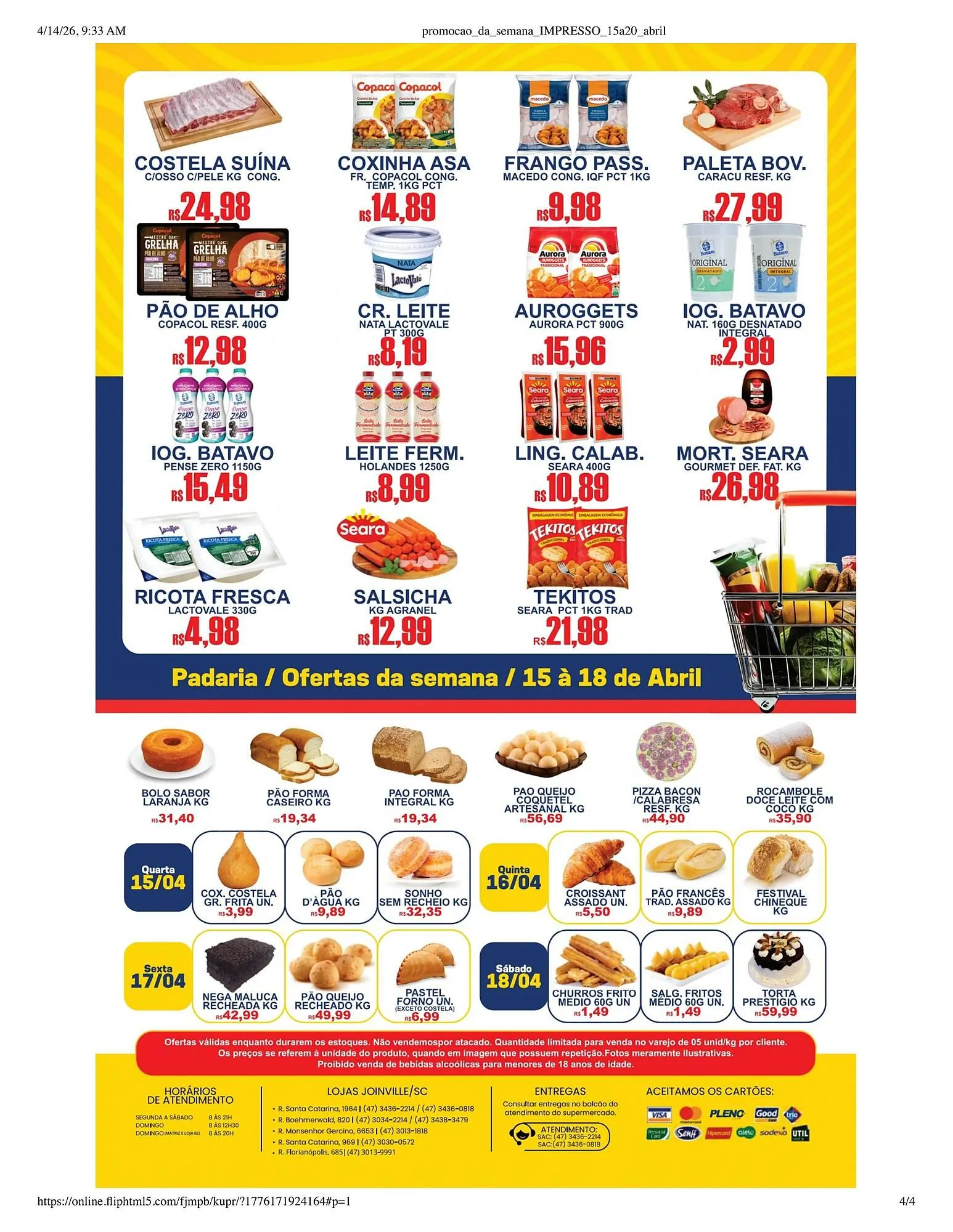 Encarte de Catálogo Supermercado Vitorino 14 de abril até 20 de abril 2026 - Pagina 4
